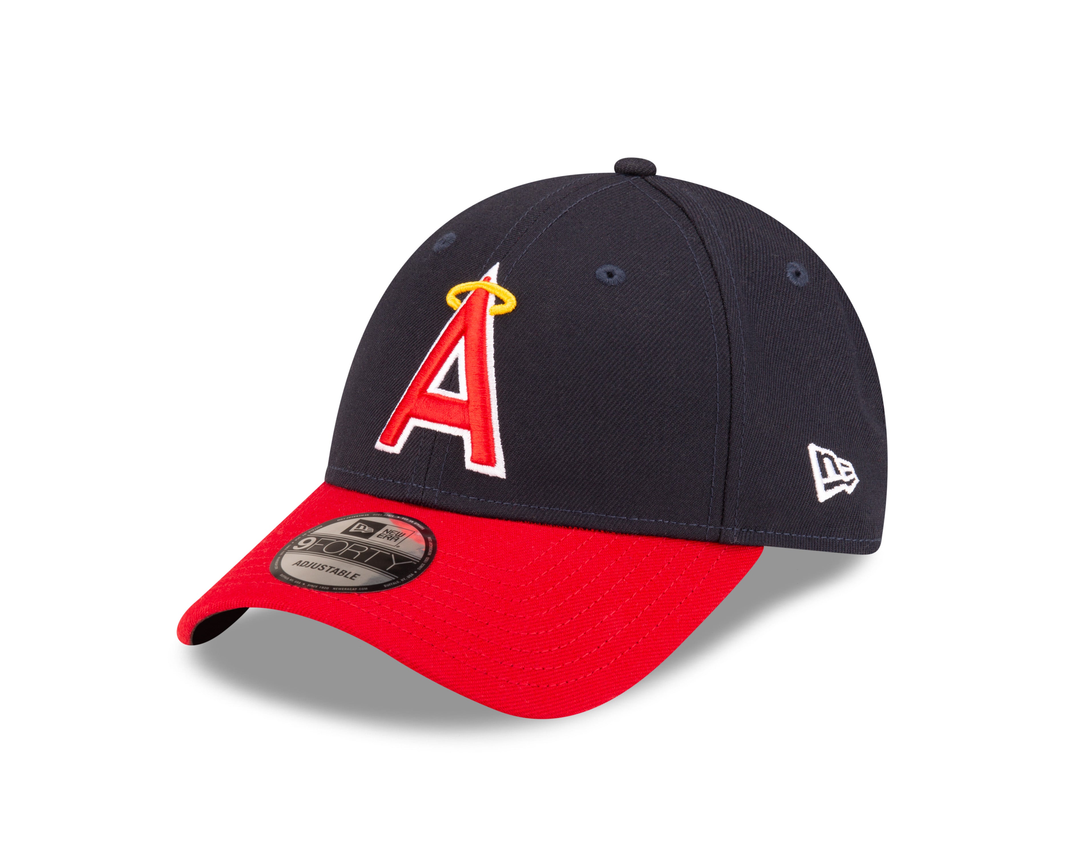 Anaheim Angels MLB New Era Casquette réglable rouge 9Forty The League pour hommes