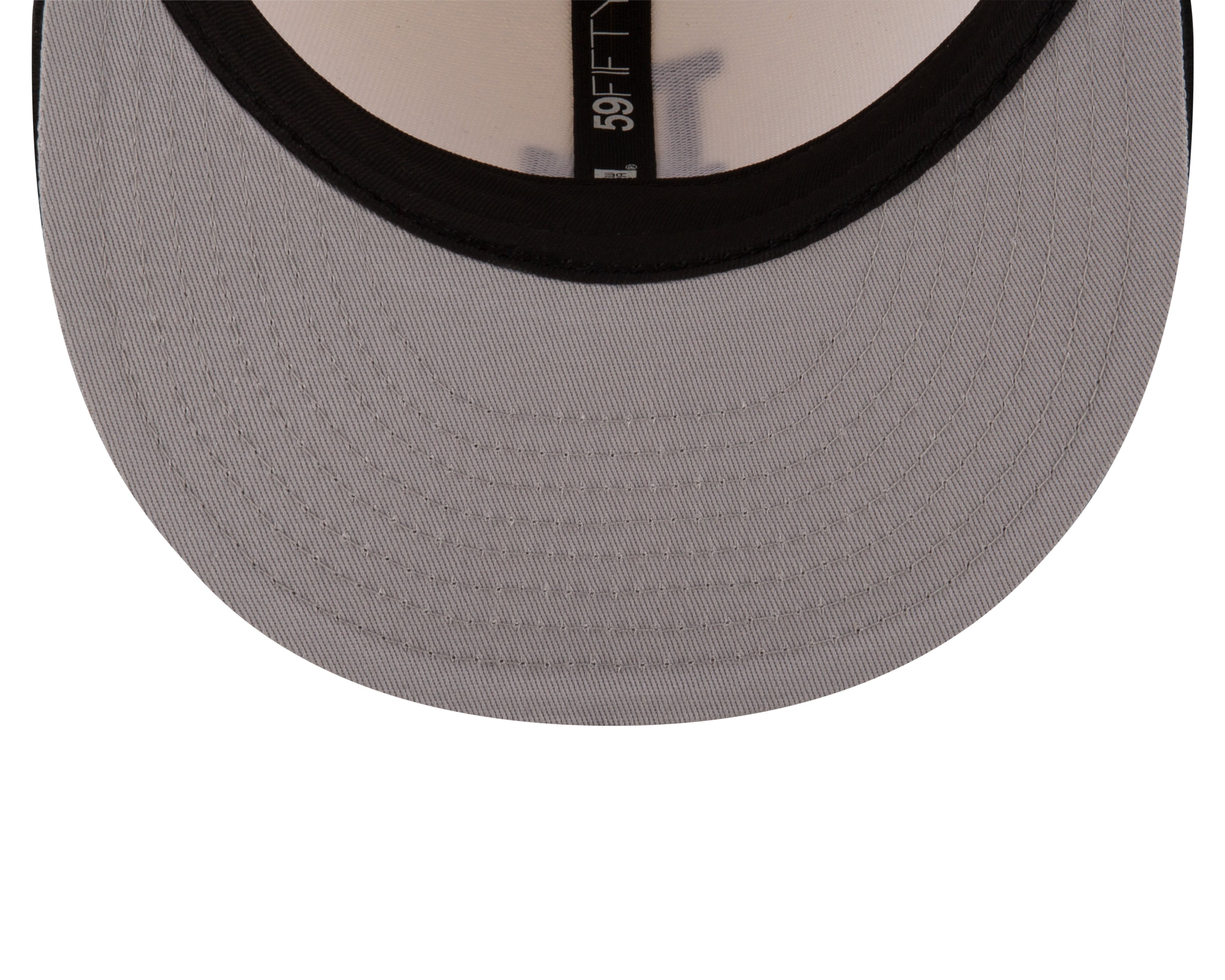 Los Angeles Dodgers MLB New Era Casquette ajustée à visière en cuir blanc cassé 59Fifty Game Night pour hommes