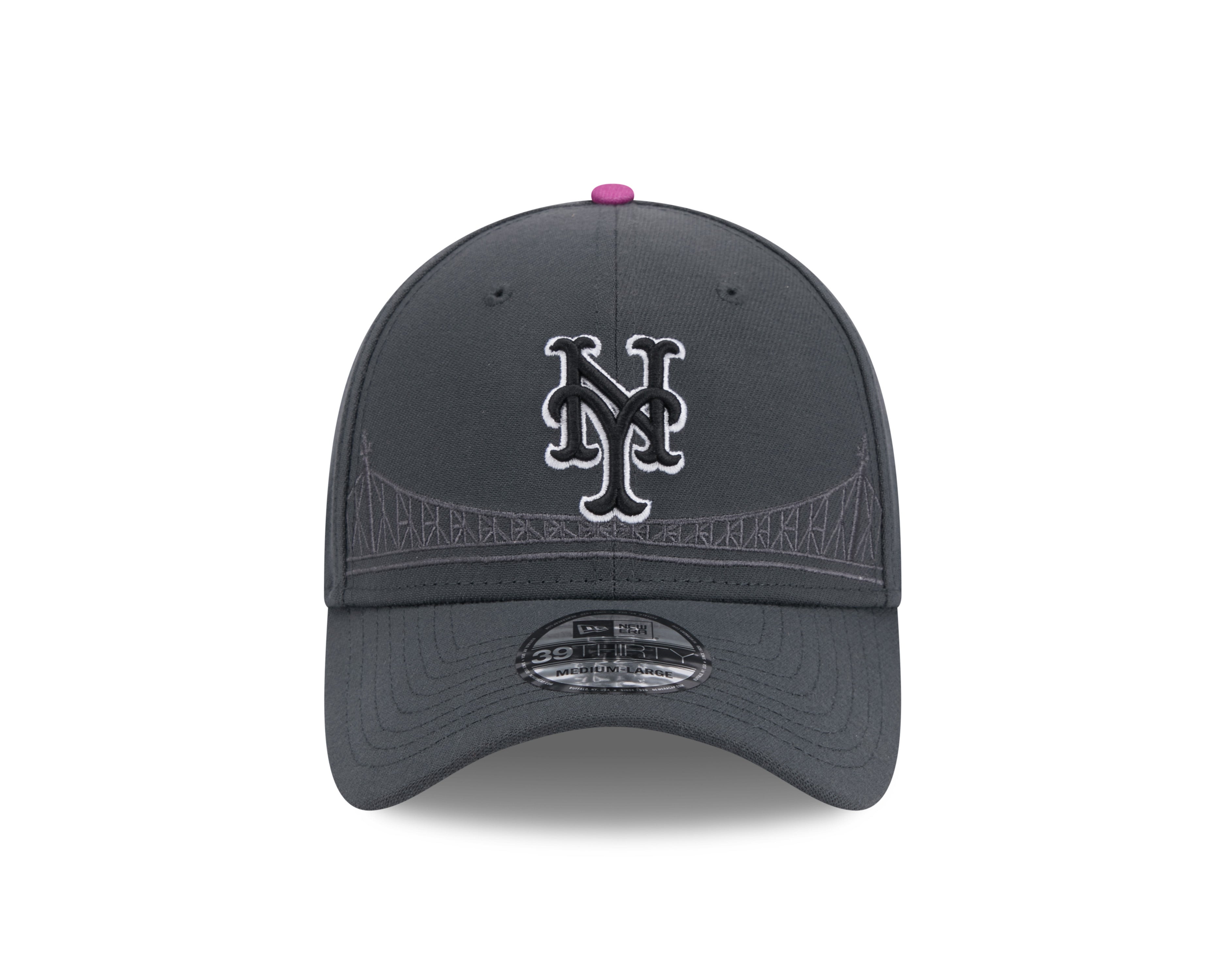 Casquette extensible New Era 39Thirty 2024 City Connect grise pour homme des Mets de New York MLB