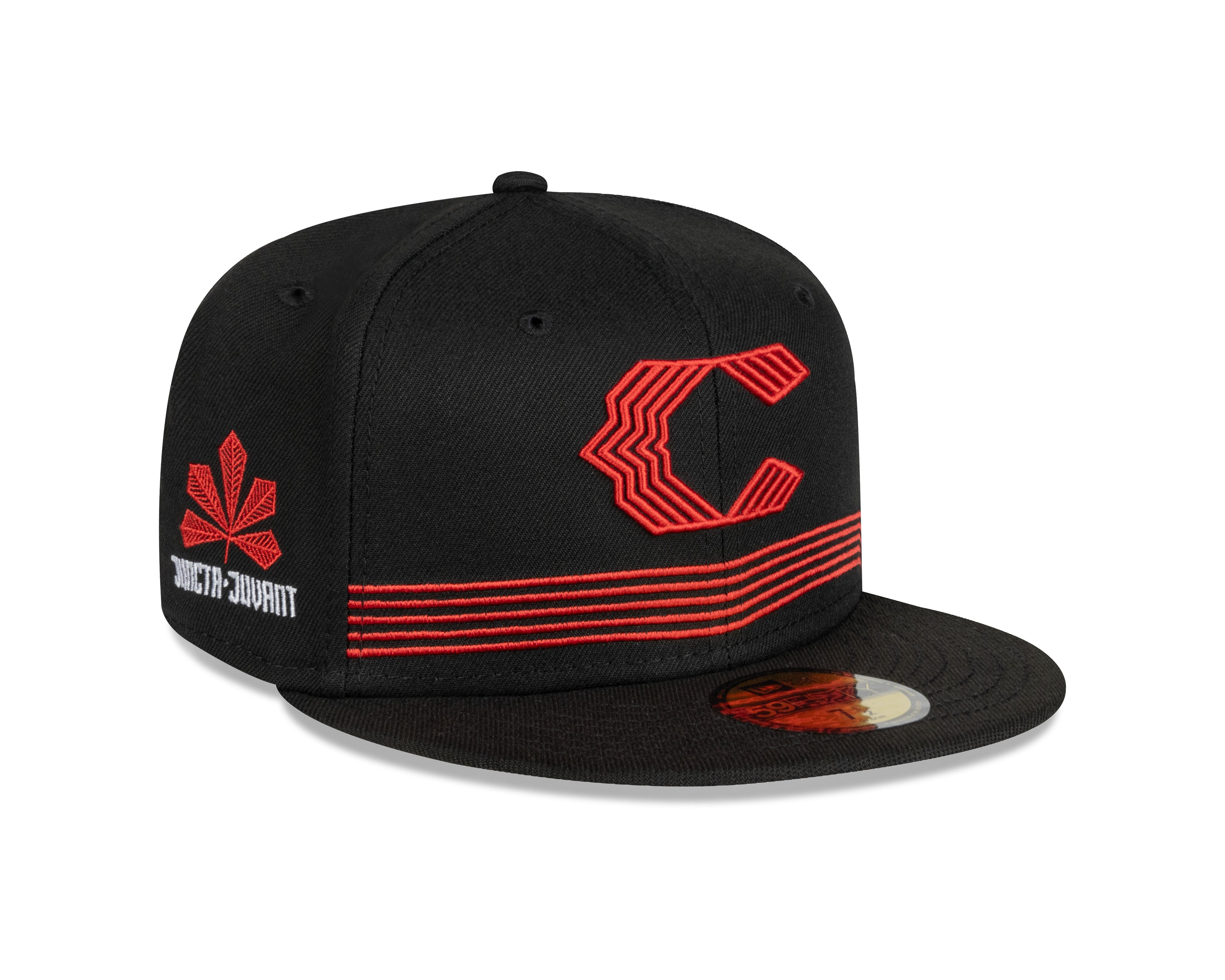 Casquette ajustée 59Fifty City Connect 2023 noire des Reds de Cincinnati MLB New Era pour homme