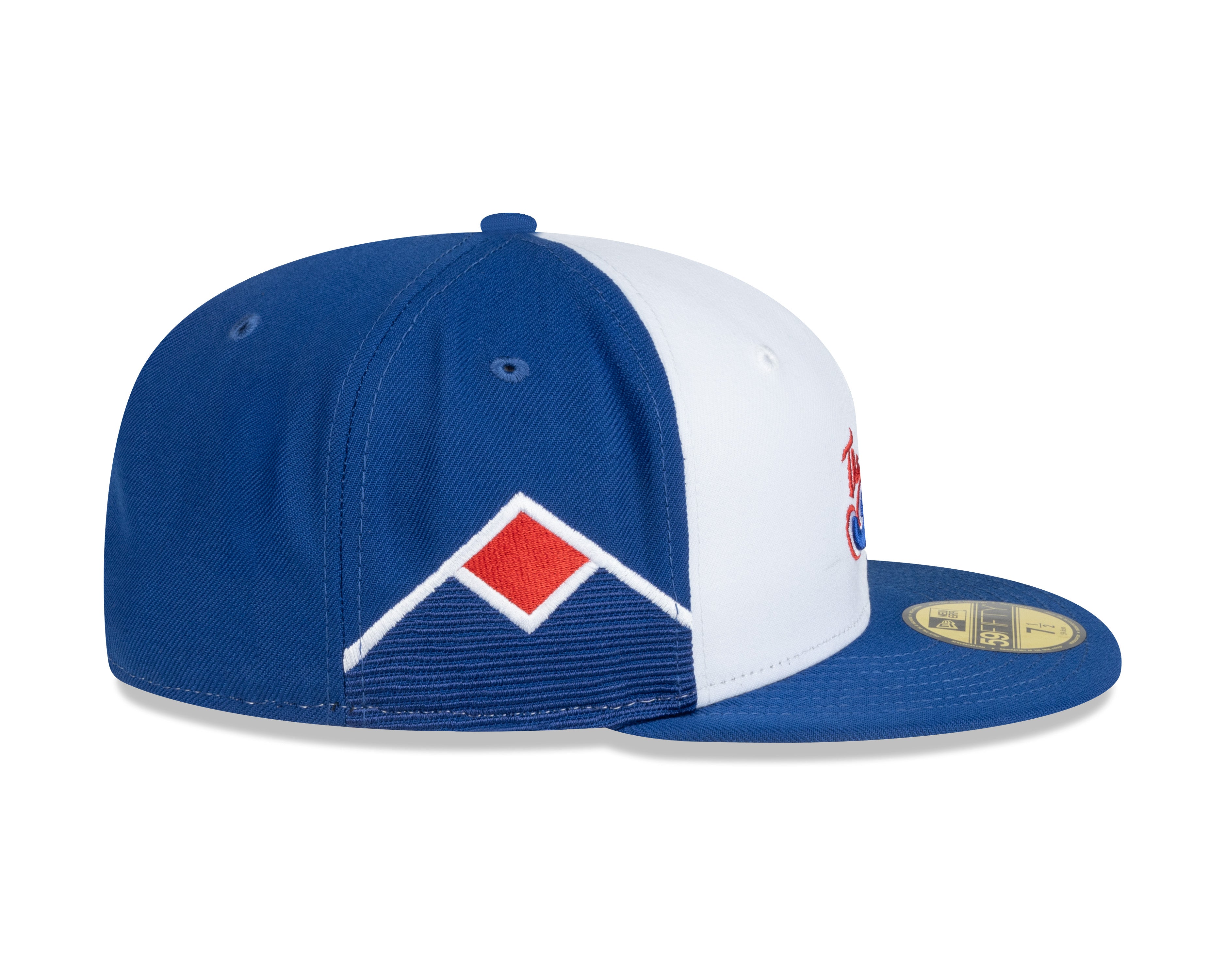Atlanta Braves MLB New Era Men's White/Royal 59Fifty 2023 City Connect Fitted Hat