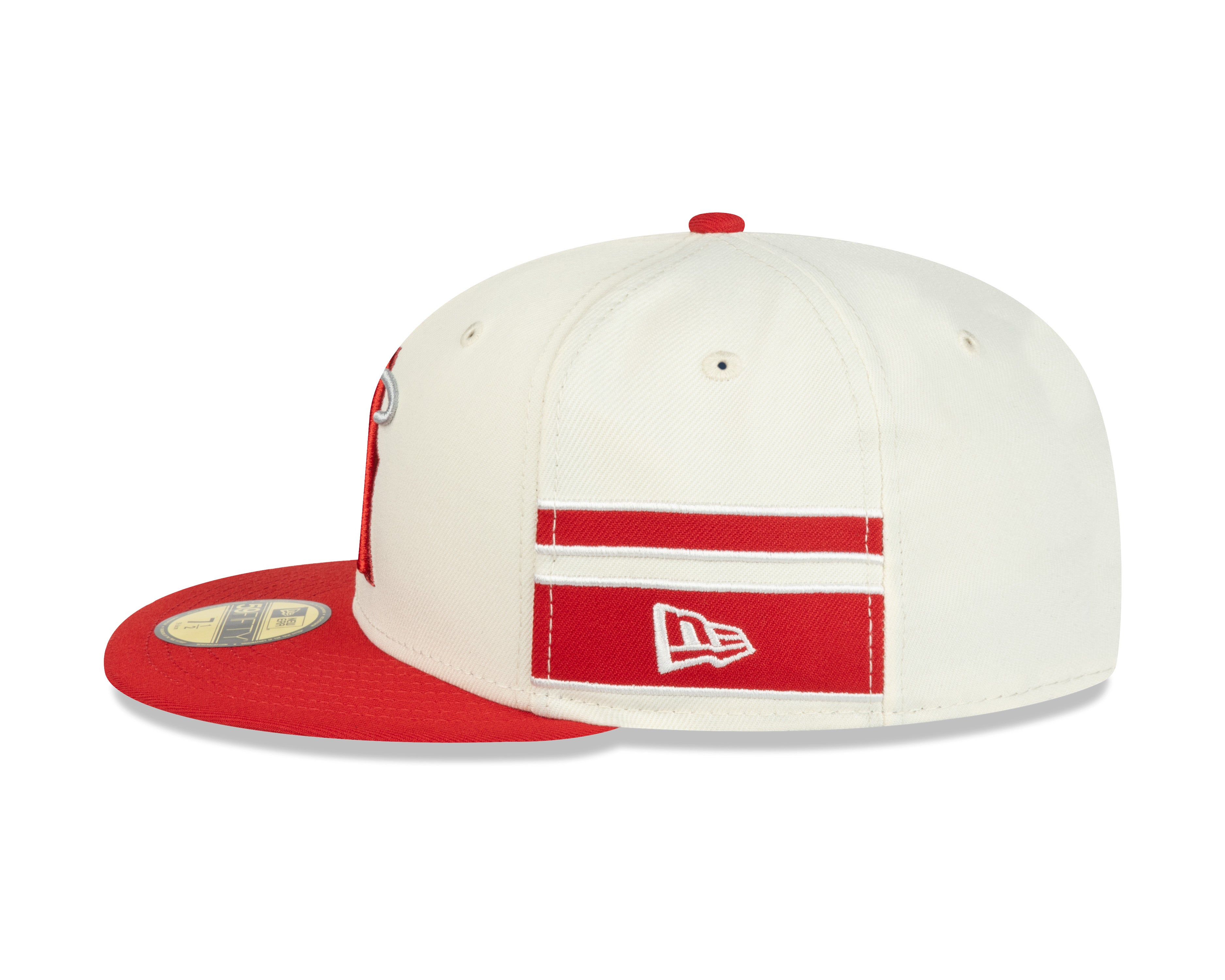 Casquette ajustée 59Fifty City Connect 2022 beige/rouge pour homme des Angels d'Anaheim MLB New Era