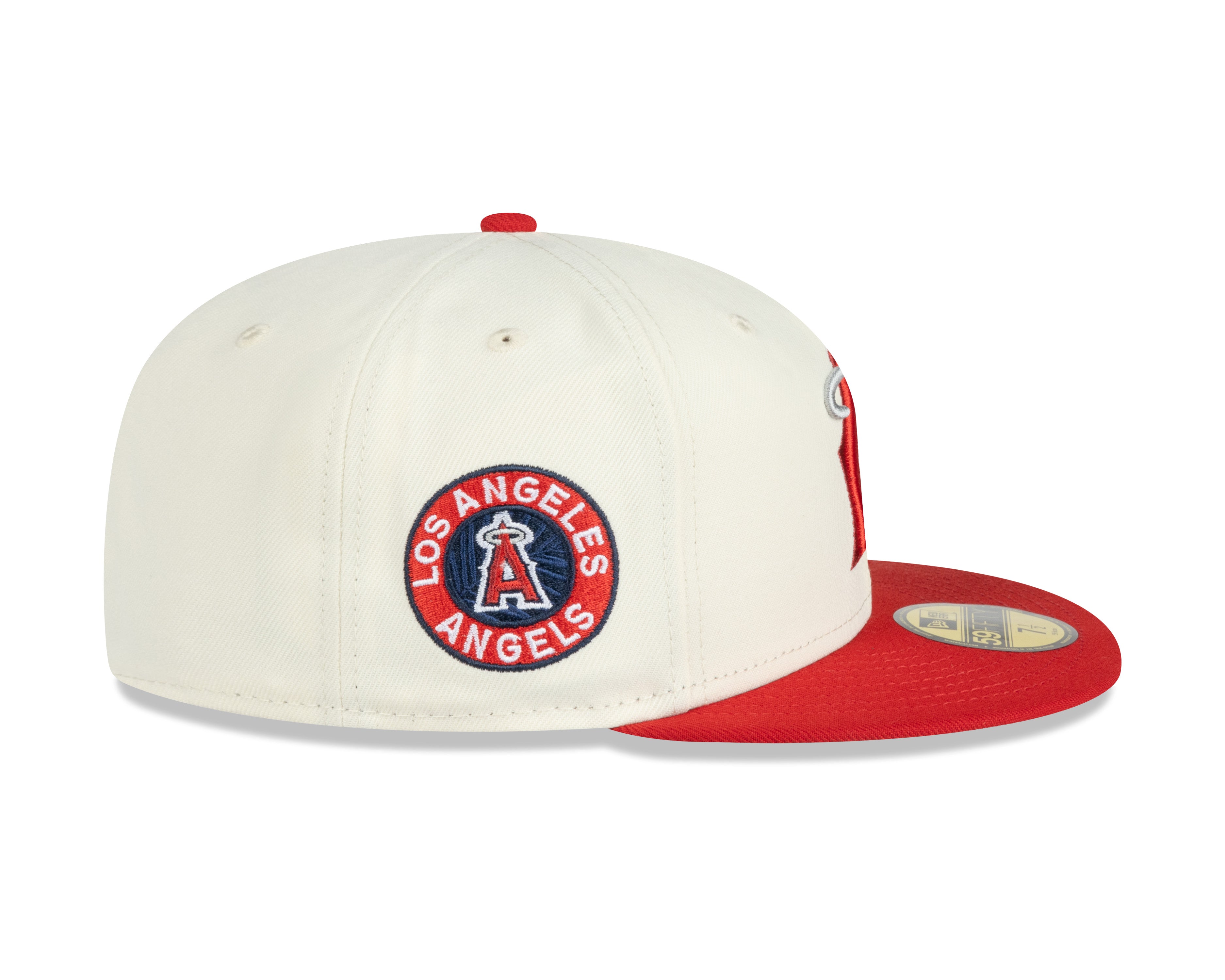 Casquette ajustée 59Fifty City Connect 2022 beige/rouge pour homme des Angels d'Anaheim MLB New Era