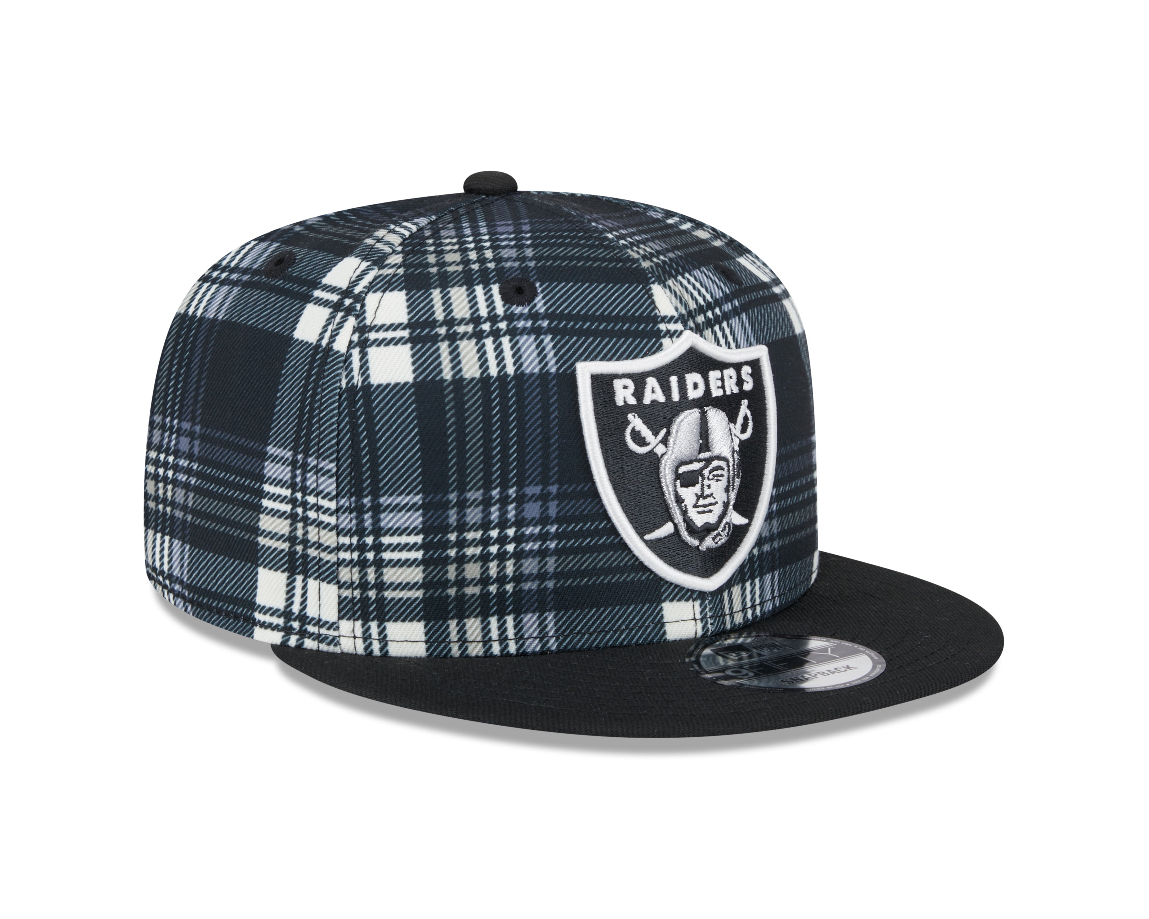 Las Vegas Raiders NFL New Era Snapback 9Fifty Sideline noir pour hommes