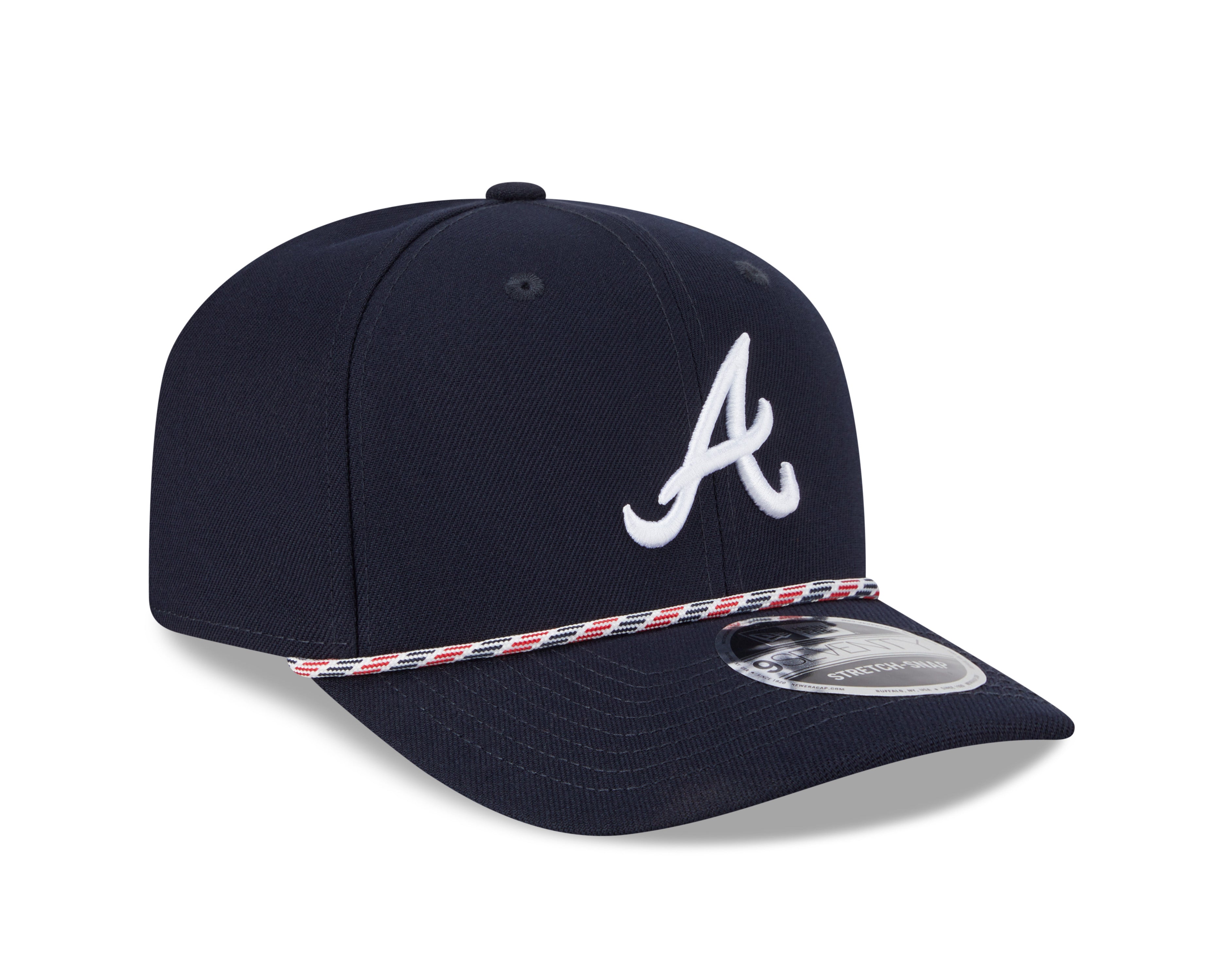 Atlanta Braves MLB New Era Men's Navy 9Seventy Multi Rope Snapback