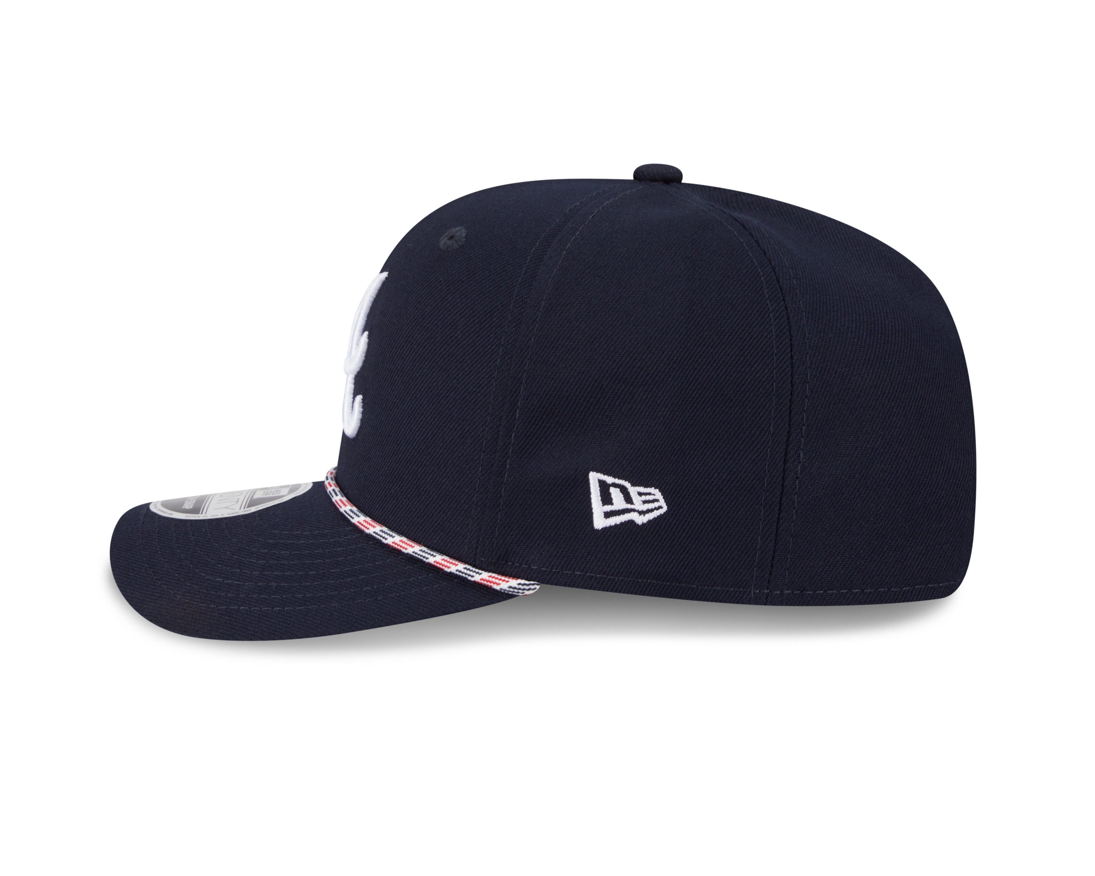 Casquette snapback 9Seventy Multi Rope bleu marine pour homme des Braves d'Atlanta (MLB) de New Era