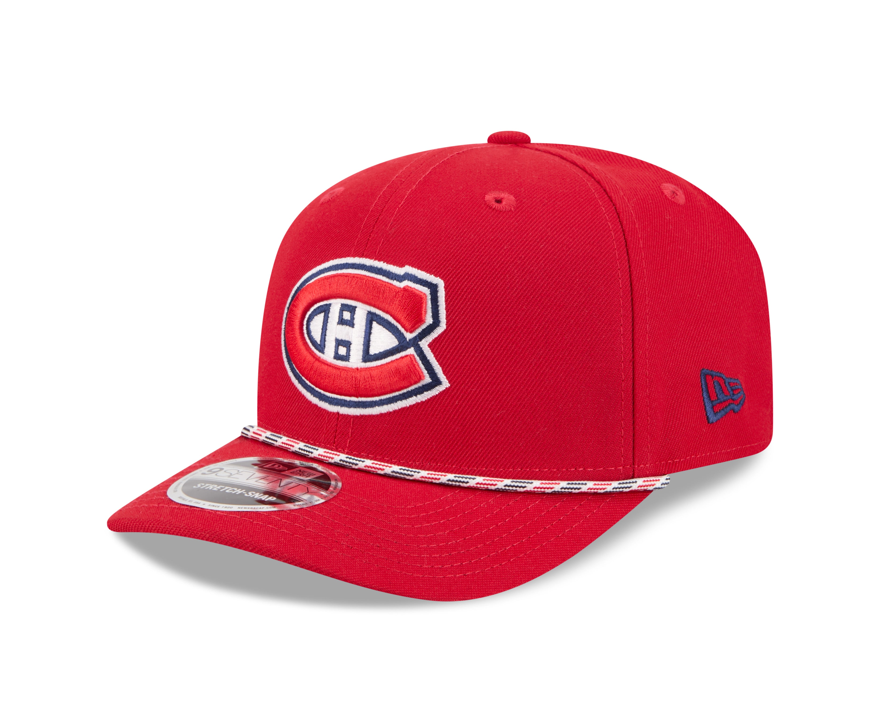 Casquette snapback extensible New Era 9Seventy rouge pour homme des Canadiens de Montréal (NHL)