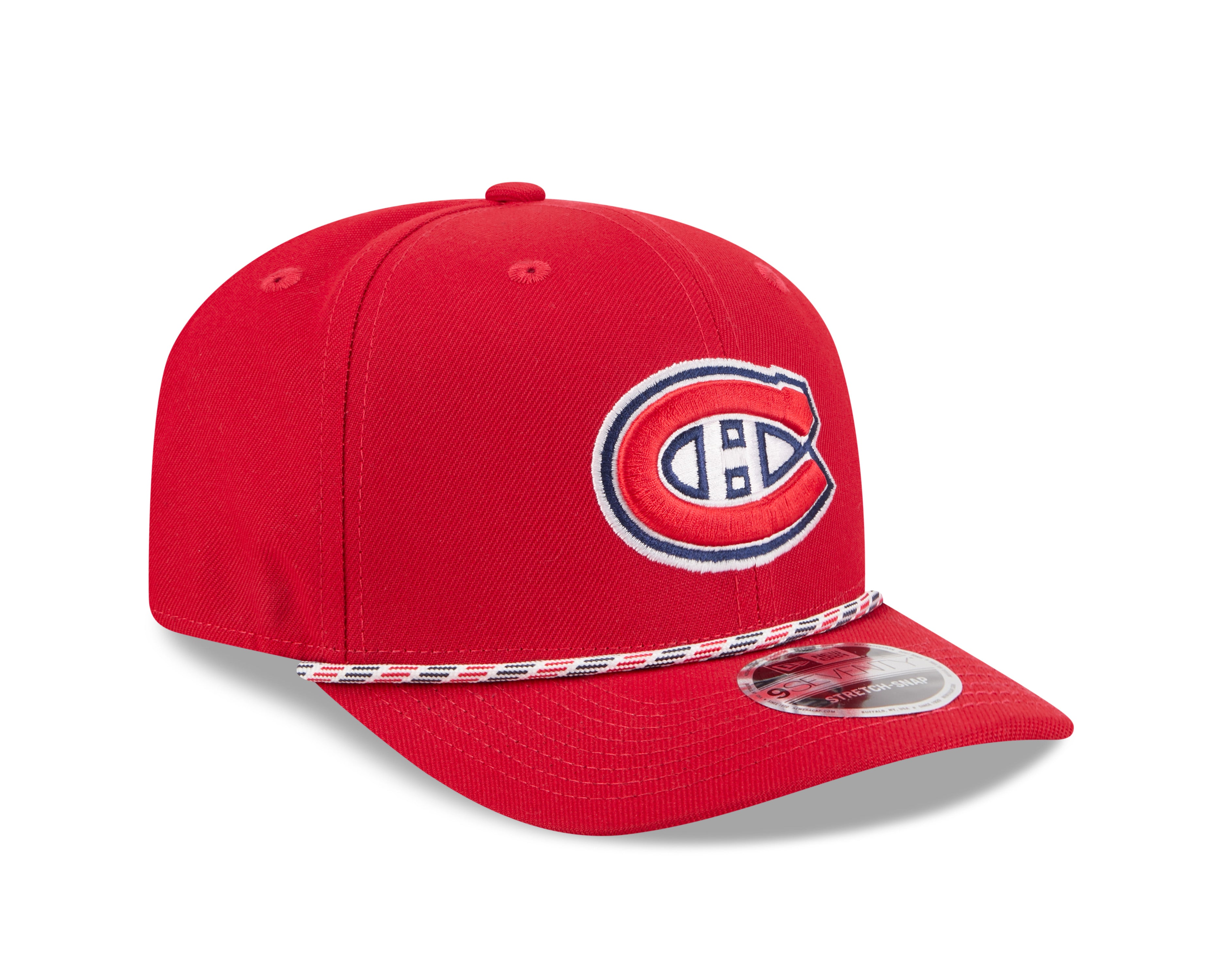 Casquette snapback extensible New Era 9Seventy rouge pour homme des Canadiens de Montréal (NHL)