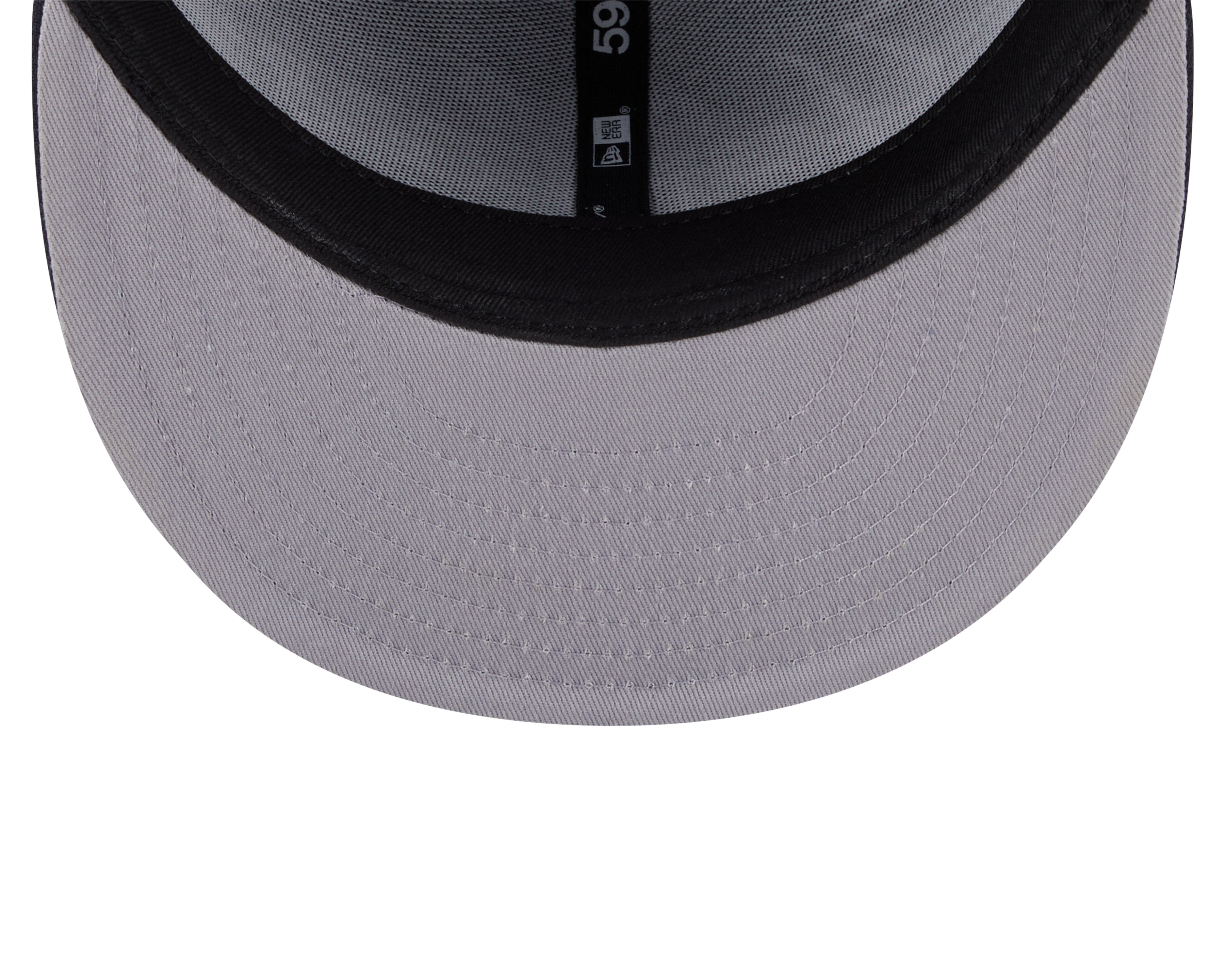 Casquette ajustée New York Yankees MLB New Era 59Fifty Overlap Scipt pour homme bleu marine foncé