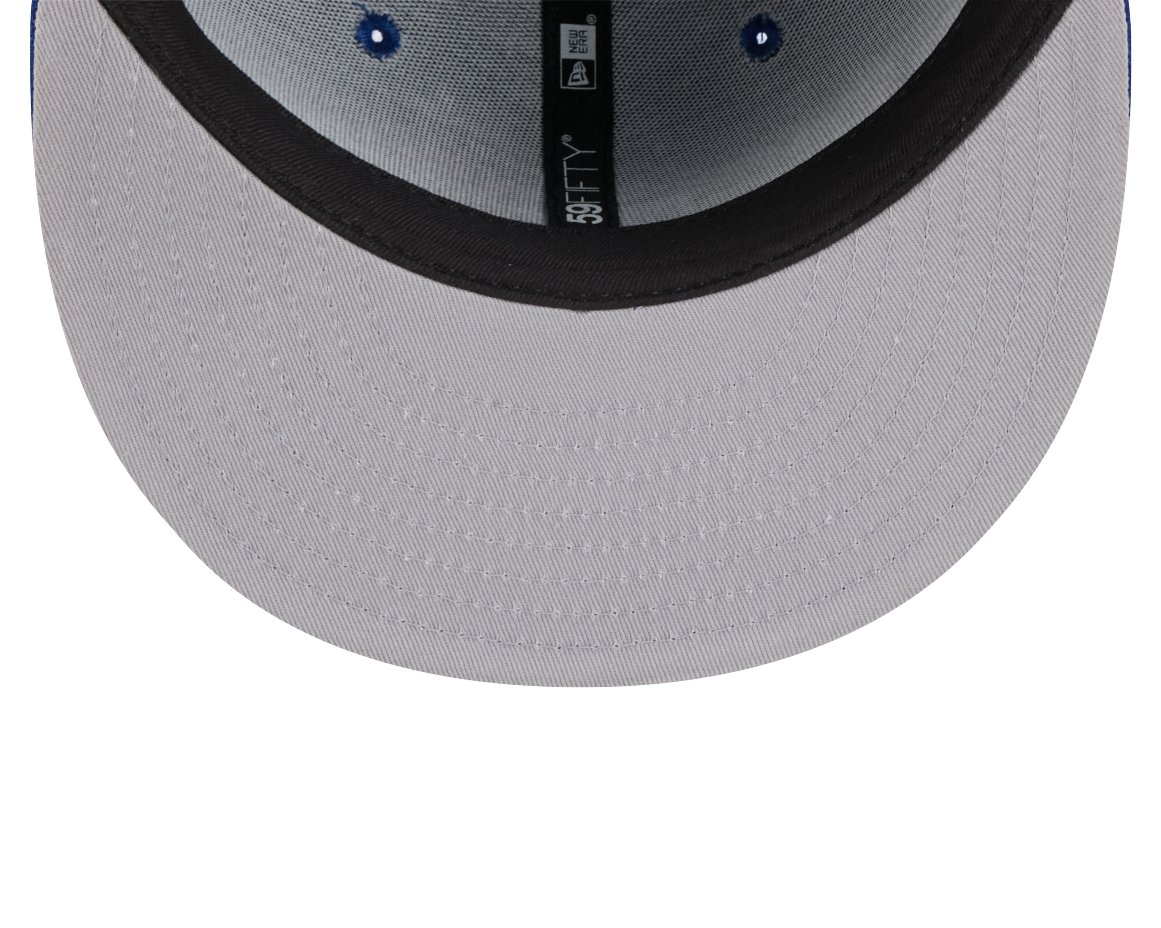 Casquette ajustée 59Fifty Overlap Script bleu royal pour homme des Toronto Blue Jays MLB New Era