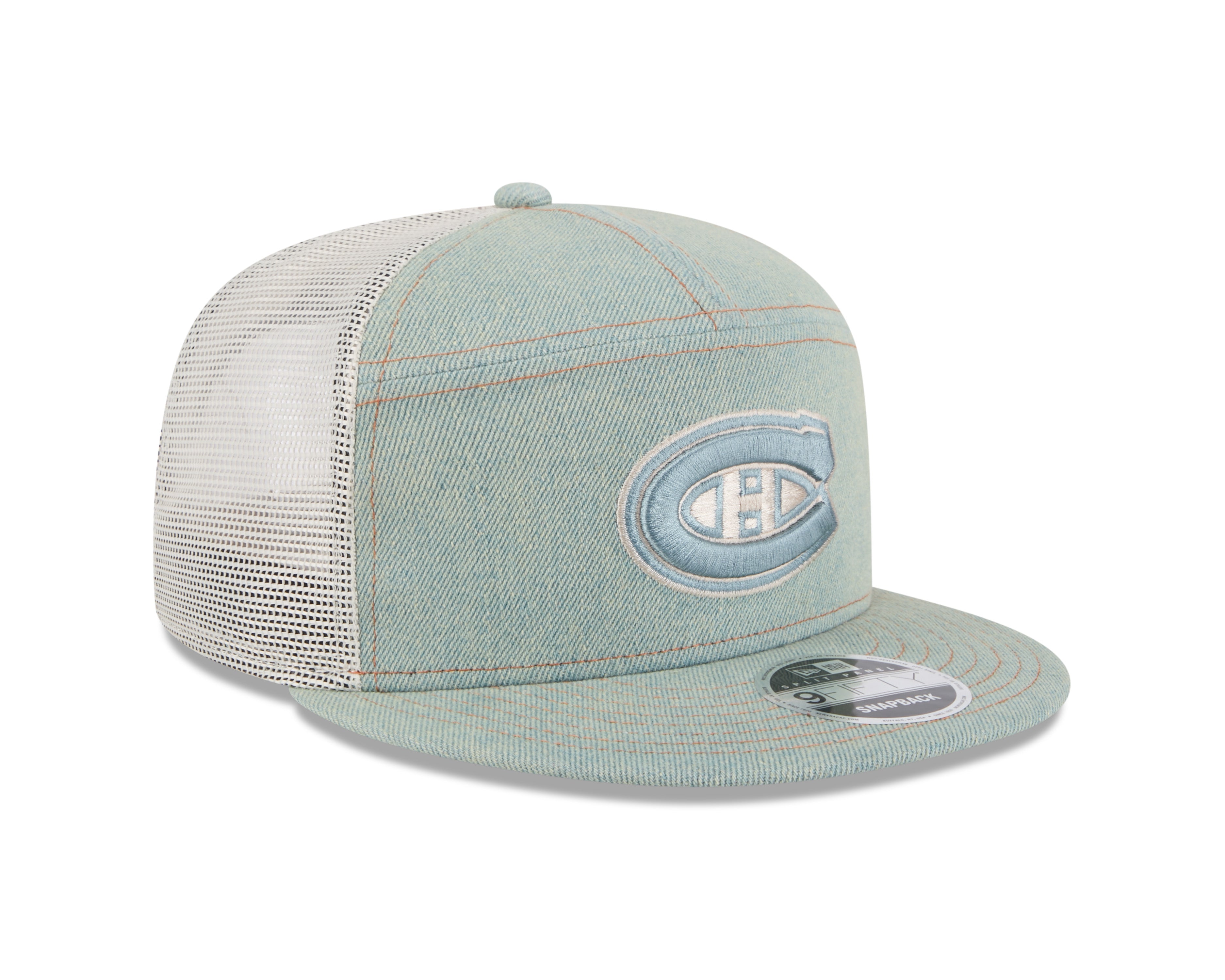 Montreal Canadiens NHL New Era Men's Denim 9FIfty Split Panel Snapback