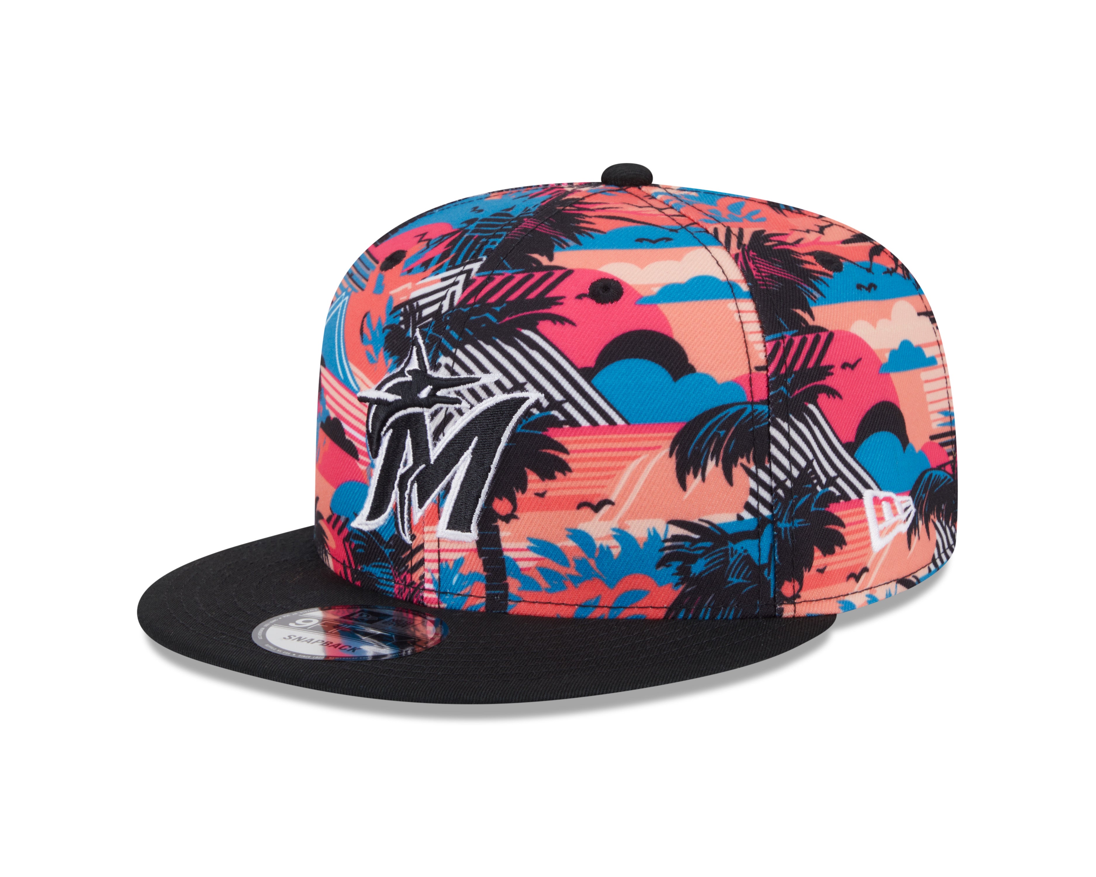 Miami Marlins MLB New Era Men's Black 9Fifty 2025 Spring Training Snapback