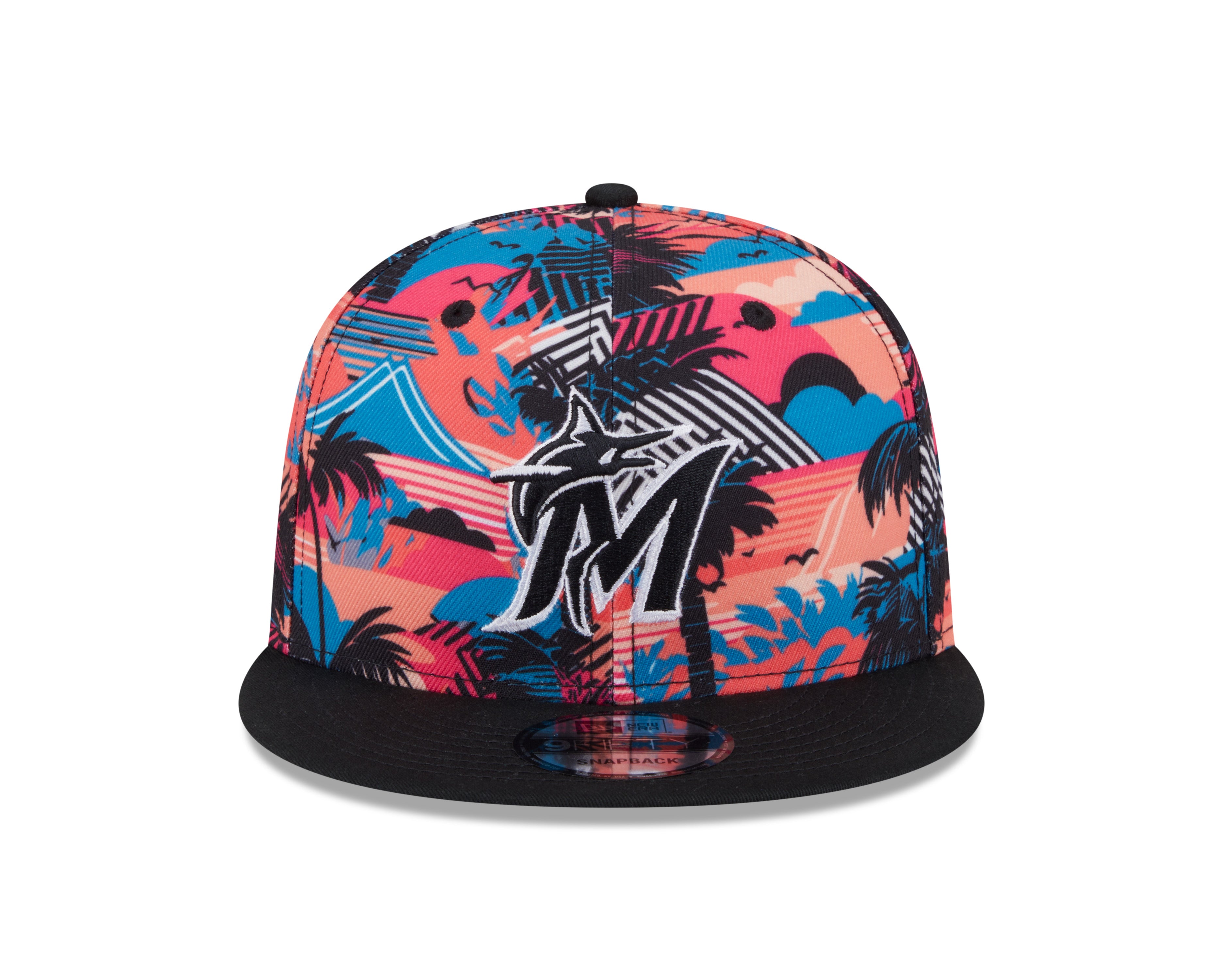 Miami Marlins MLB New Era Men's Black 9Fifty 2025 Spring Training Snapback