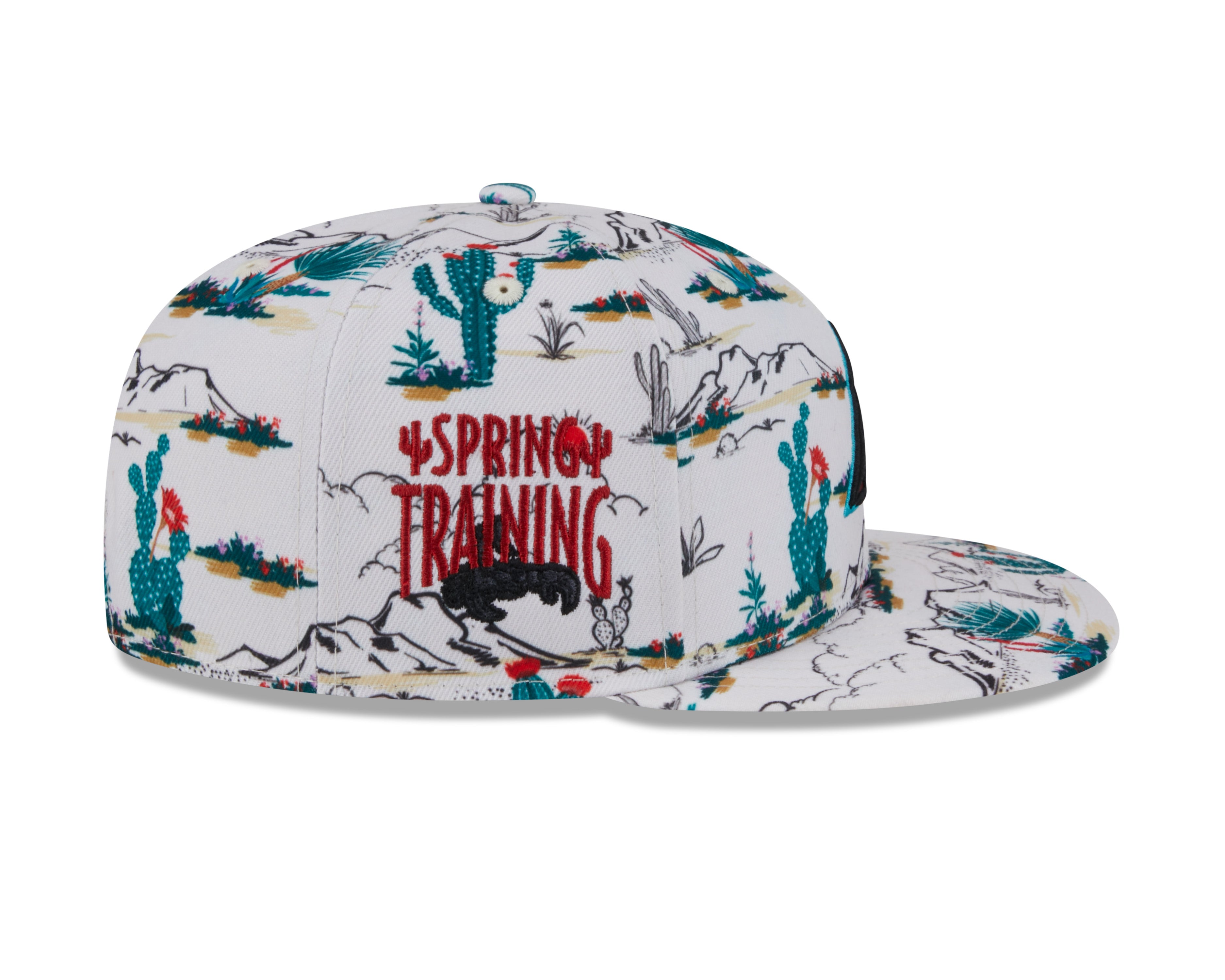 Casquette d'entraînement de printemps 2025 beige New Era Diamondbacks de l'Arizona pour homme MLB 9Fifty