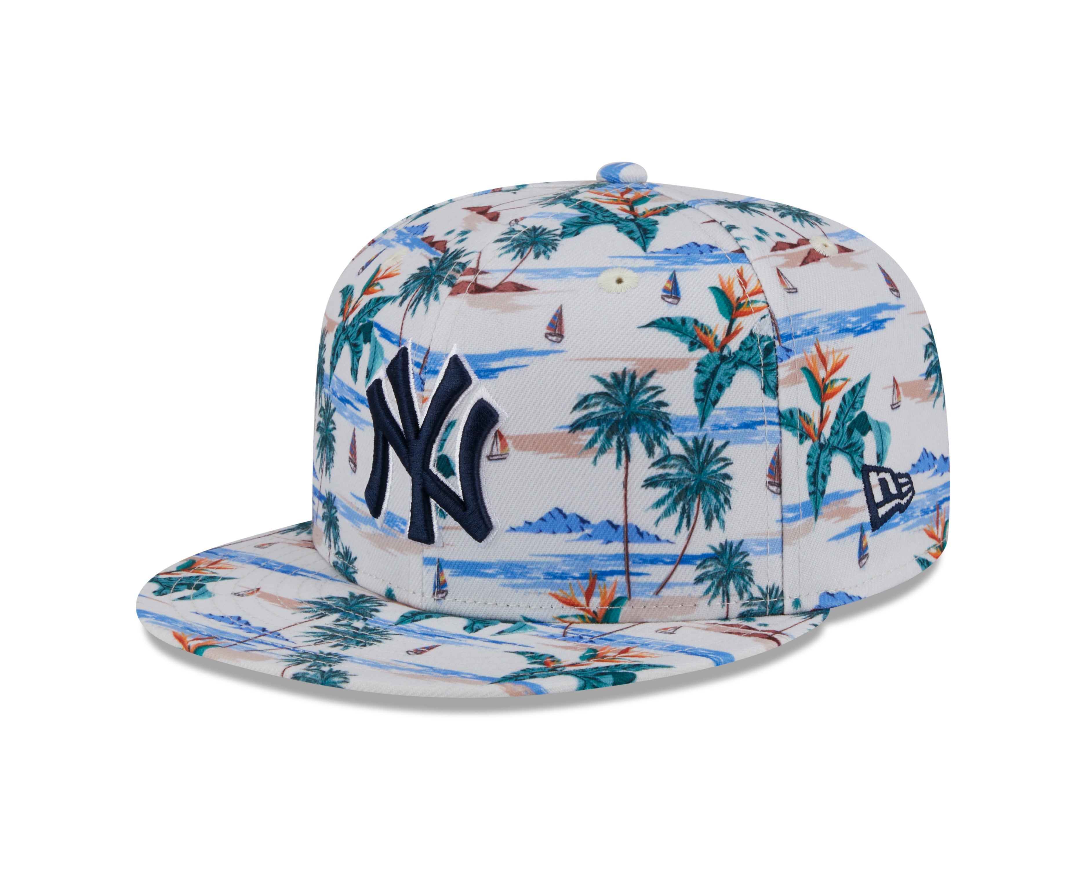 Casquette snapback d'entraînement de printemps 2025 beige New York Yankees MLB New Era pour homme