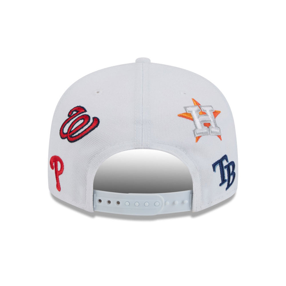 Grapefruit League MLB New Era Men's White 9Fifty 2025 Spring Training Scattered Logos Snapback