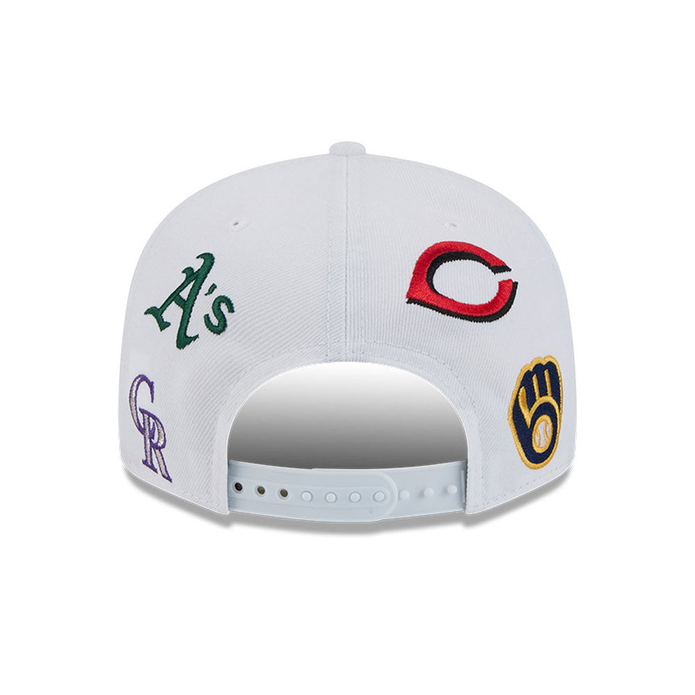 Cactus League MLB New Era Men's White 9Fifty 2025 Spring Training Scattered Logo Snapback