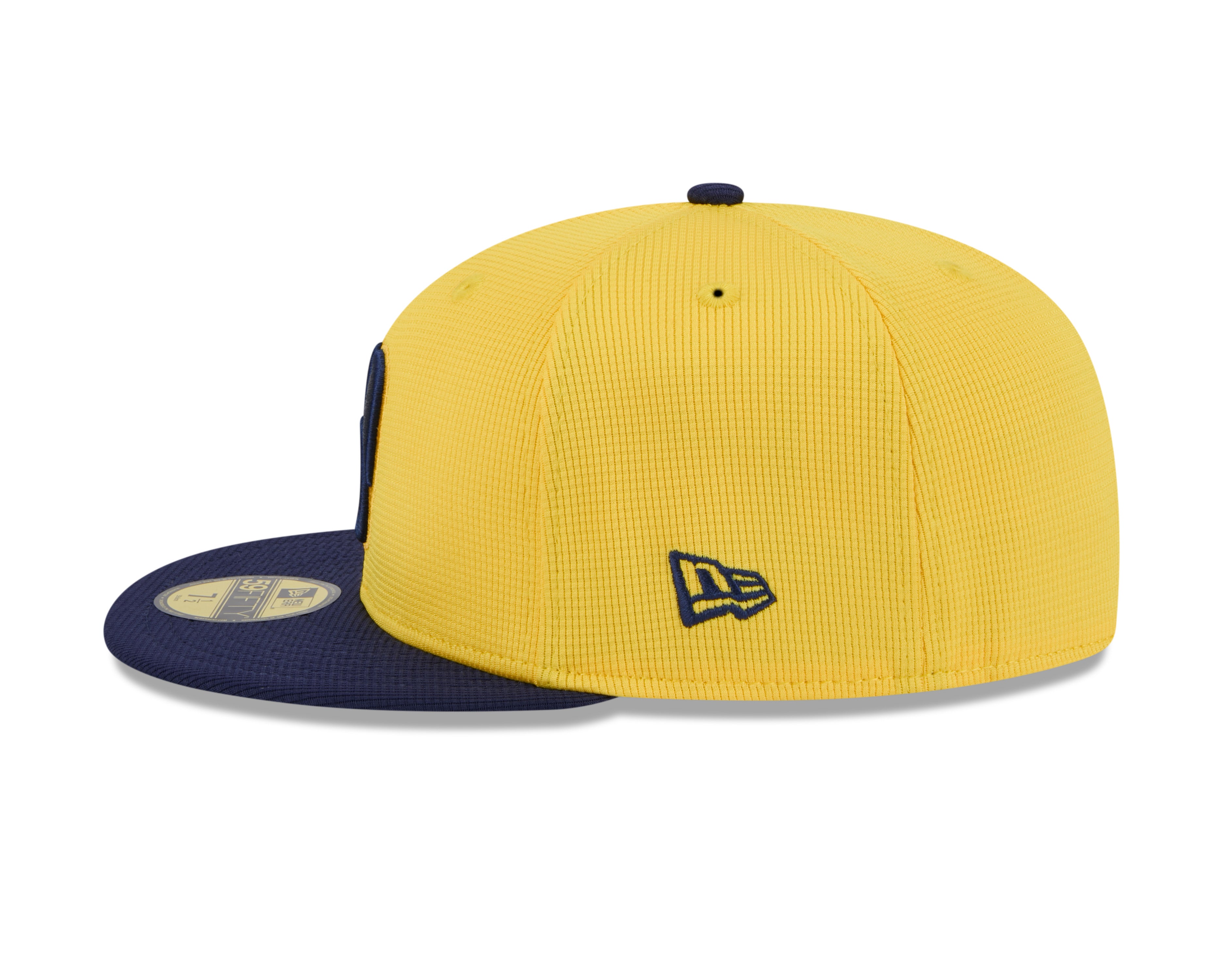 Milwaukee Brewers MLB New Era Men's Yellow/Navy 59Fifty 2025 Spring Training Fitted Hat