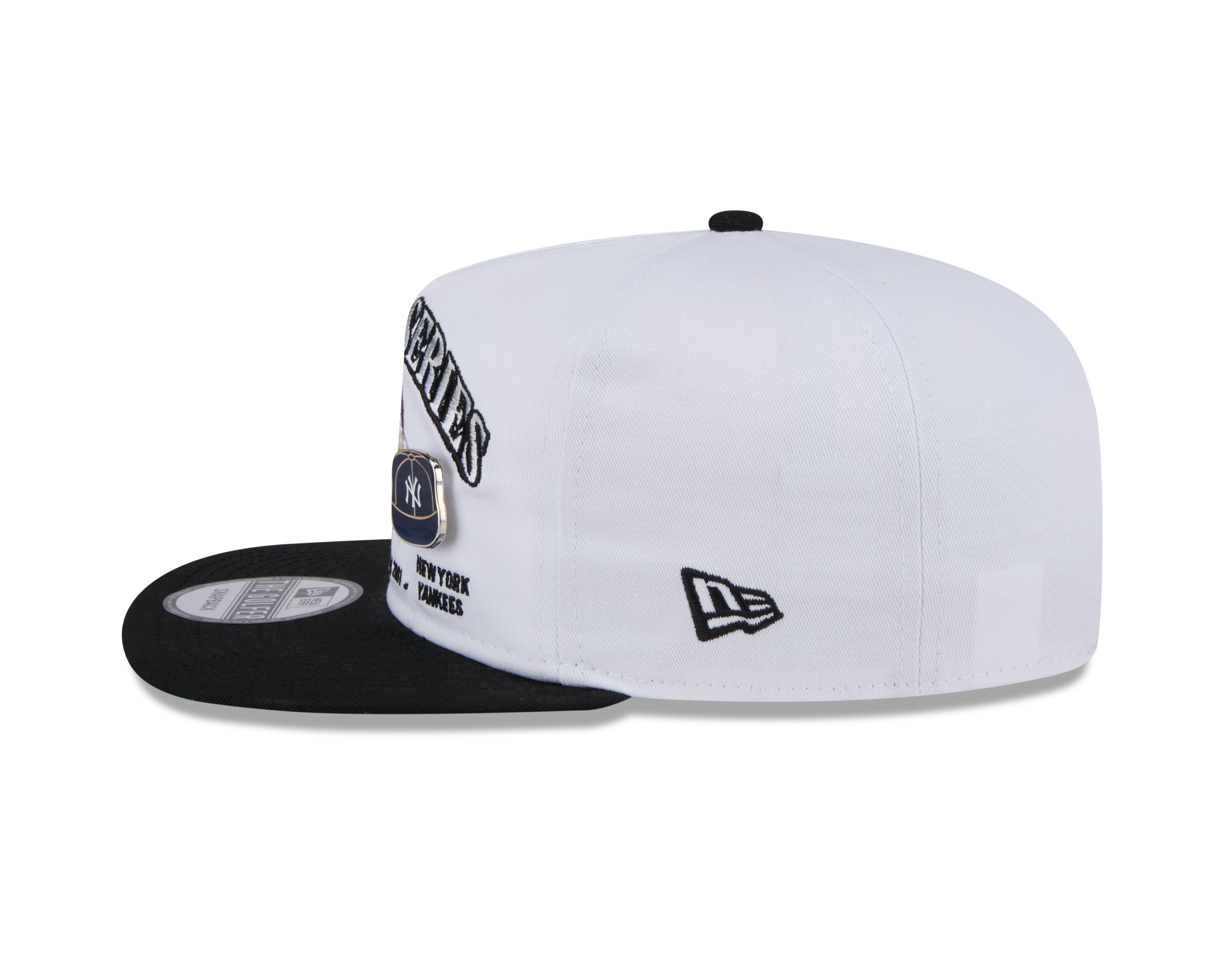 Casquette Snapback de championnat de golfeur blanche pour homme de la Série mondiale MLB New Era 2001