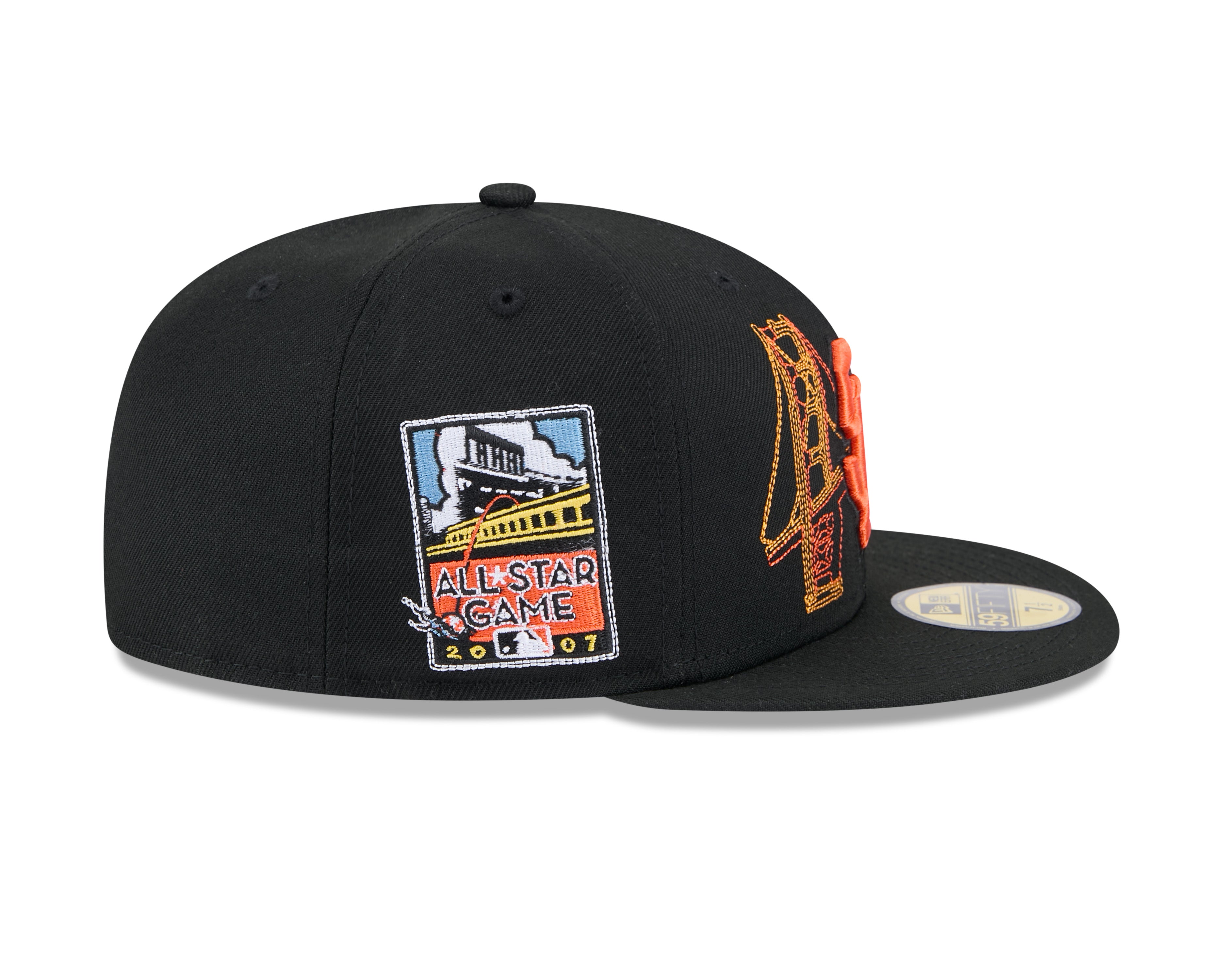San Francisco Giants MLB New Era Men's Black 59Fifty State Stitch Fitted Hat