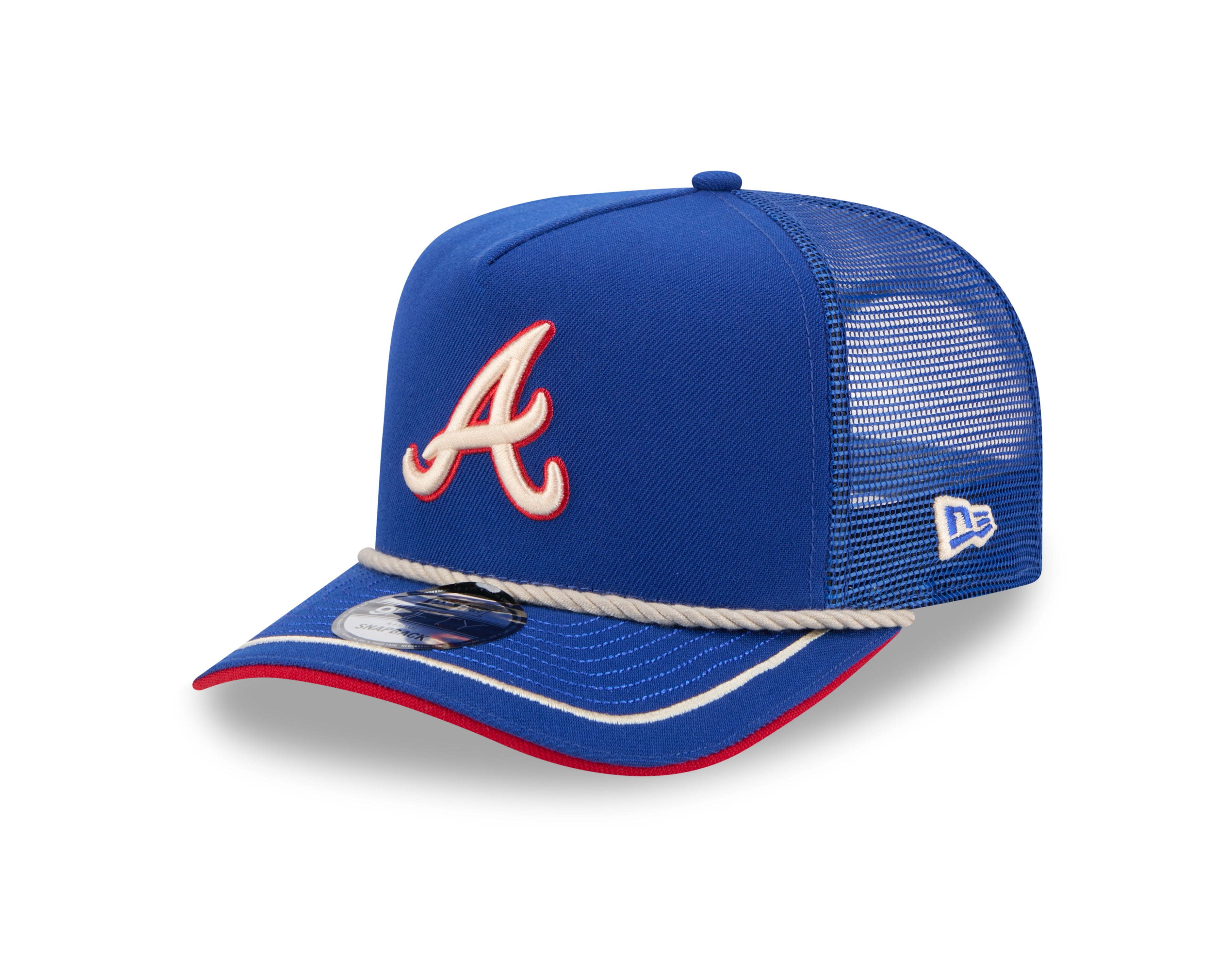Atlanta Braves MLB New Era Men's Royal Blue 9Fifty A-Frame Vintage Rope Snapback