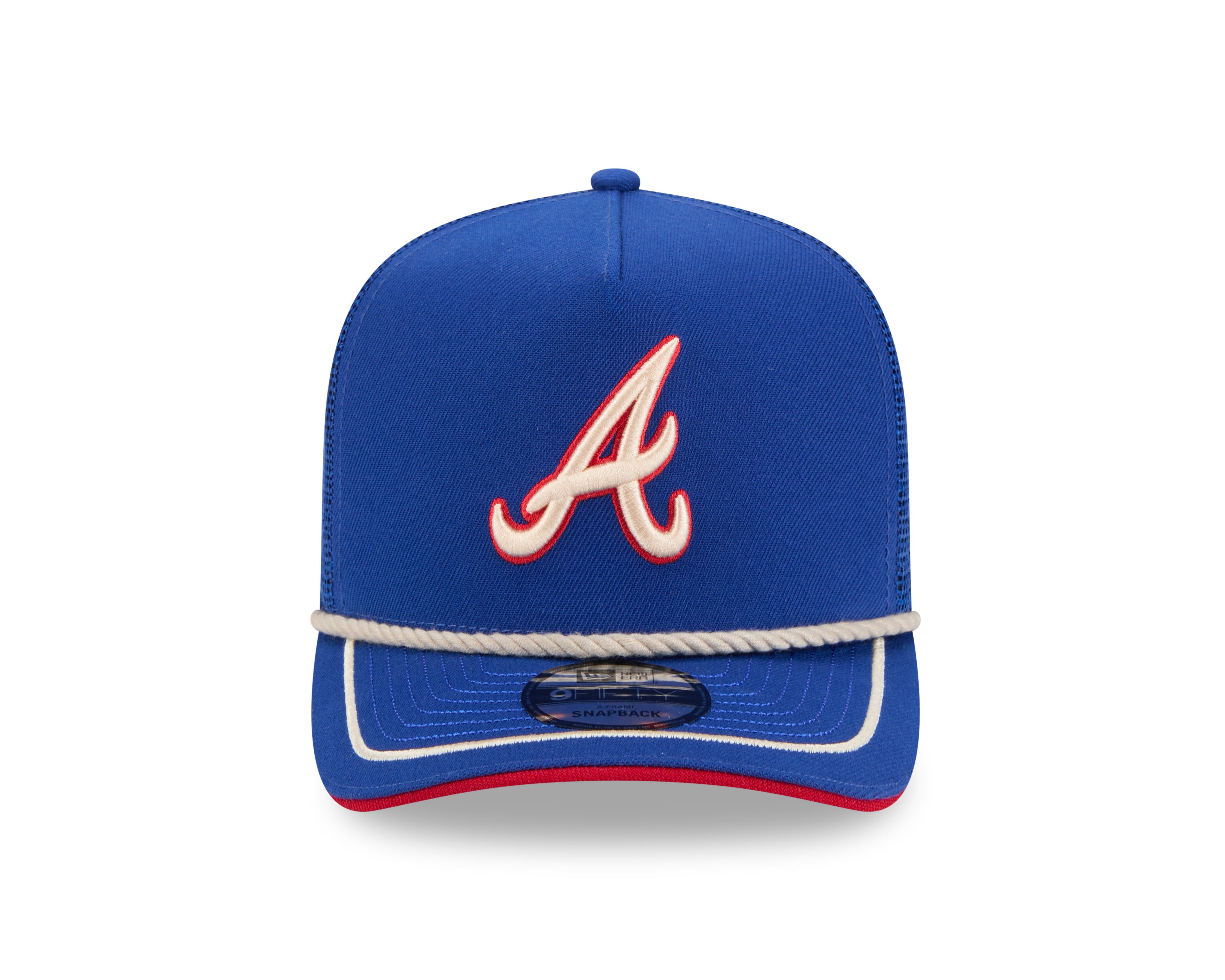 Atlanta Braves MLB New Era Men's Royal Blue 9Fifty A-Frame Vintage Rope Snapback