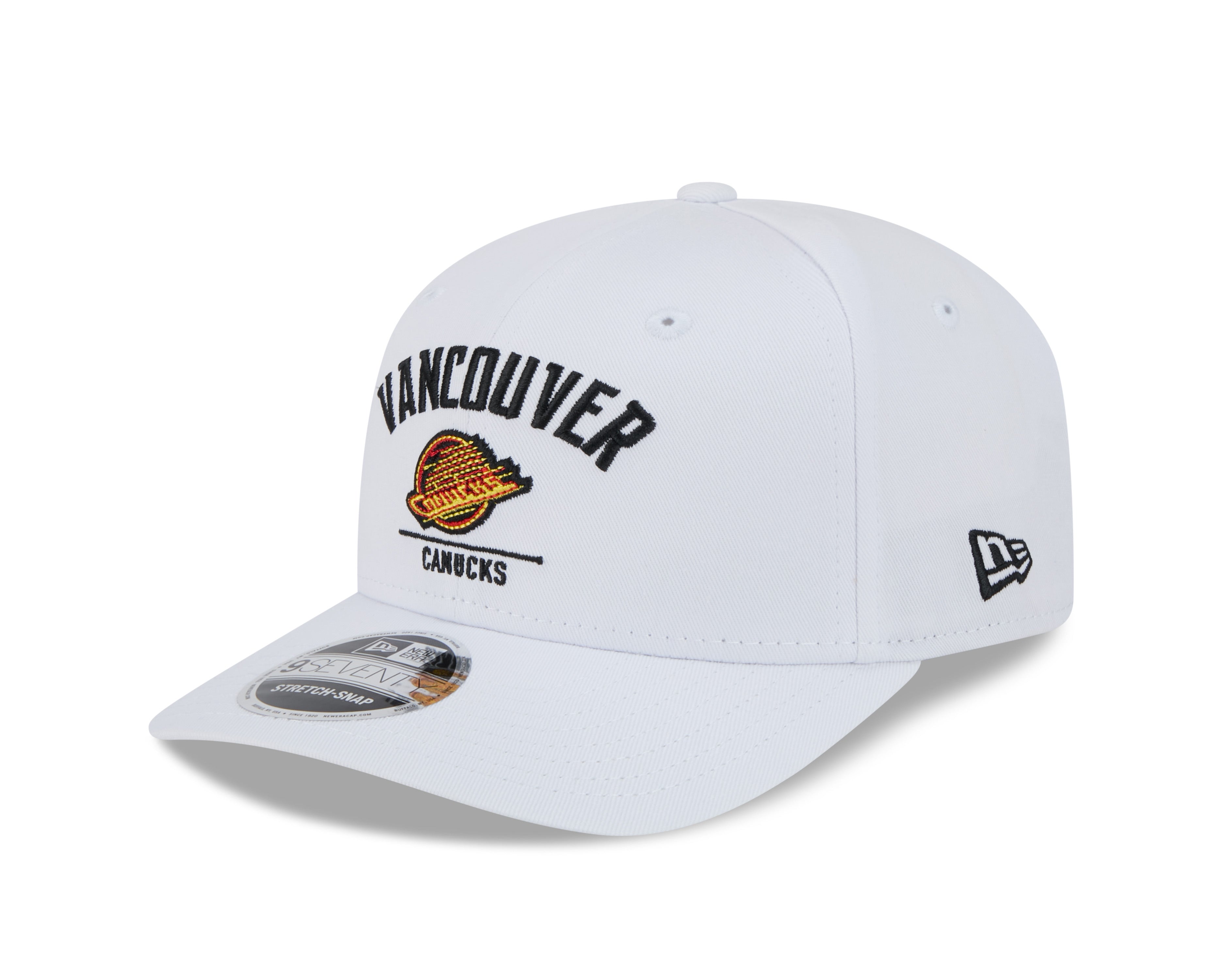 Casquette Snapback alternative 9Seventy blanche pour homme des Vancouver Canucks de la LNH de New Era