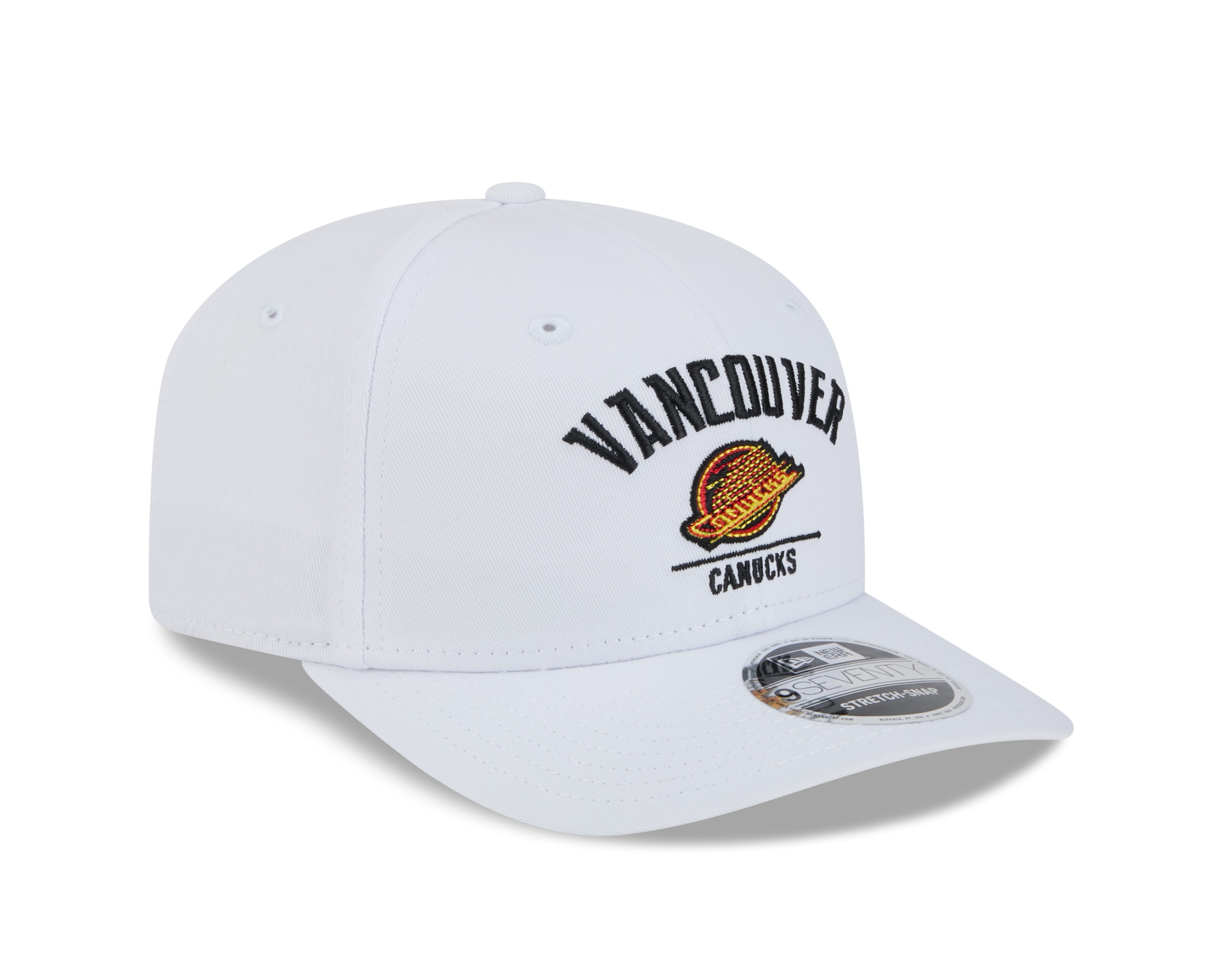 Casquette Snapback alternative 9Seventy blanche pour homme des Vancouver Canucks de la LNH de New Era
