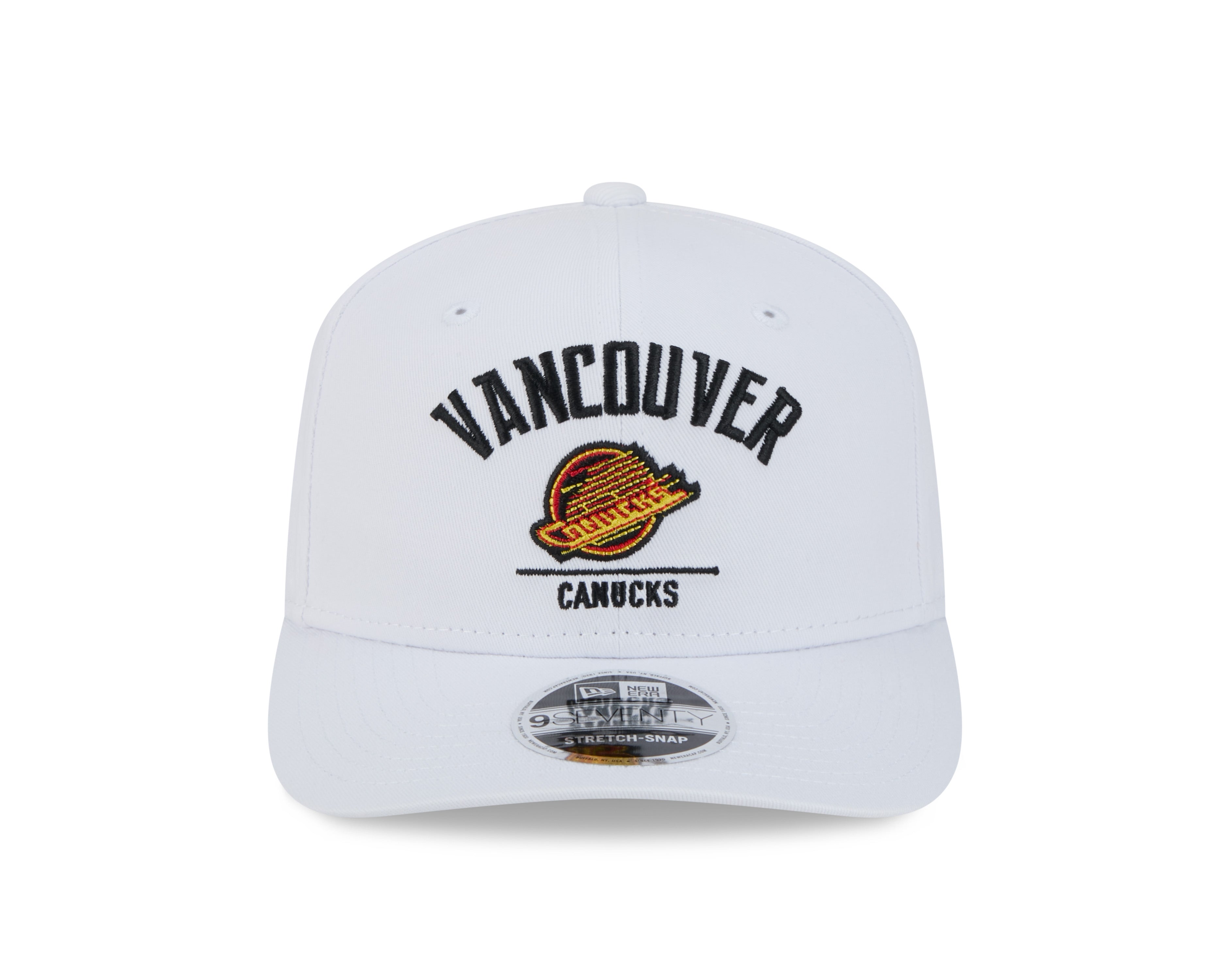 Casquette Snapback alternative 9Seventy blanche pour homme des Vancouver Canucks de la LNH de New Era