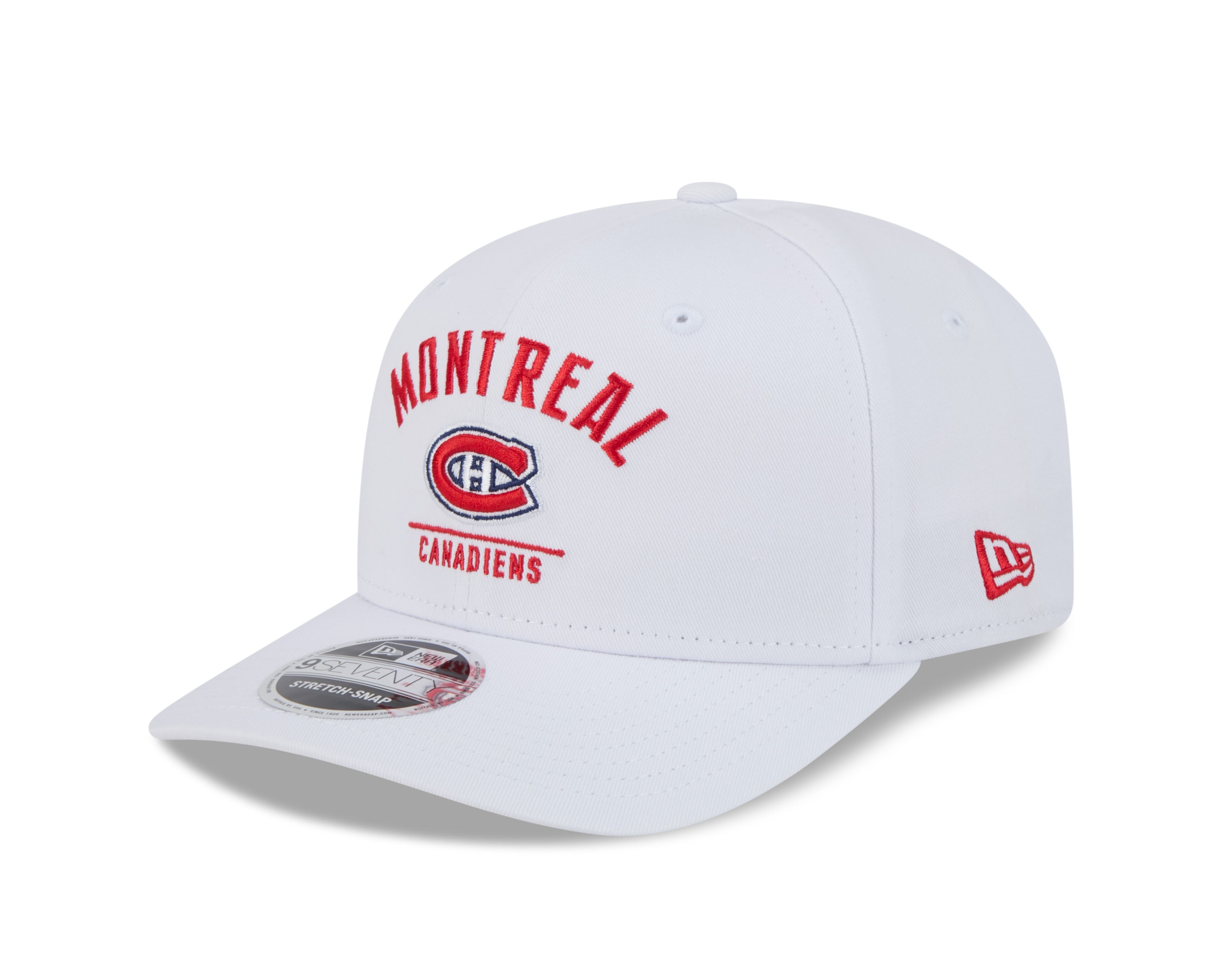 Casquette Snapback 9Seventy blanche pour homme des Canadiens de Montréal de la LNH de New Era