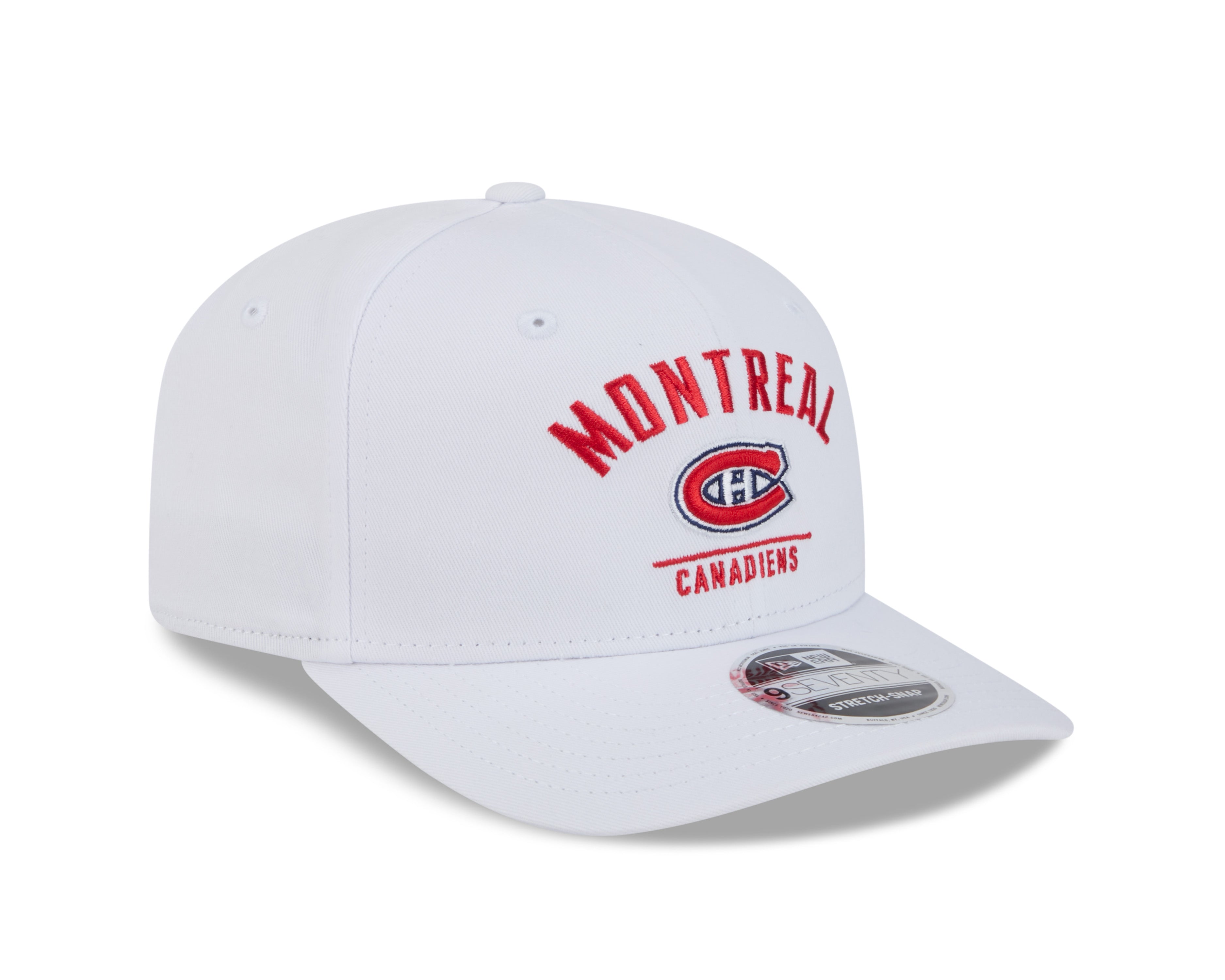 Casquette Snapback 9Seventy blanche pour homme des Canadiens de Montréal de la LNH de New Era