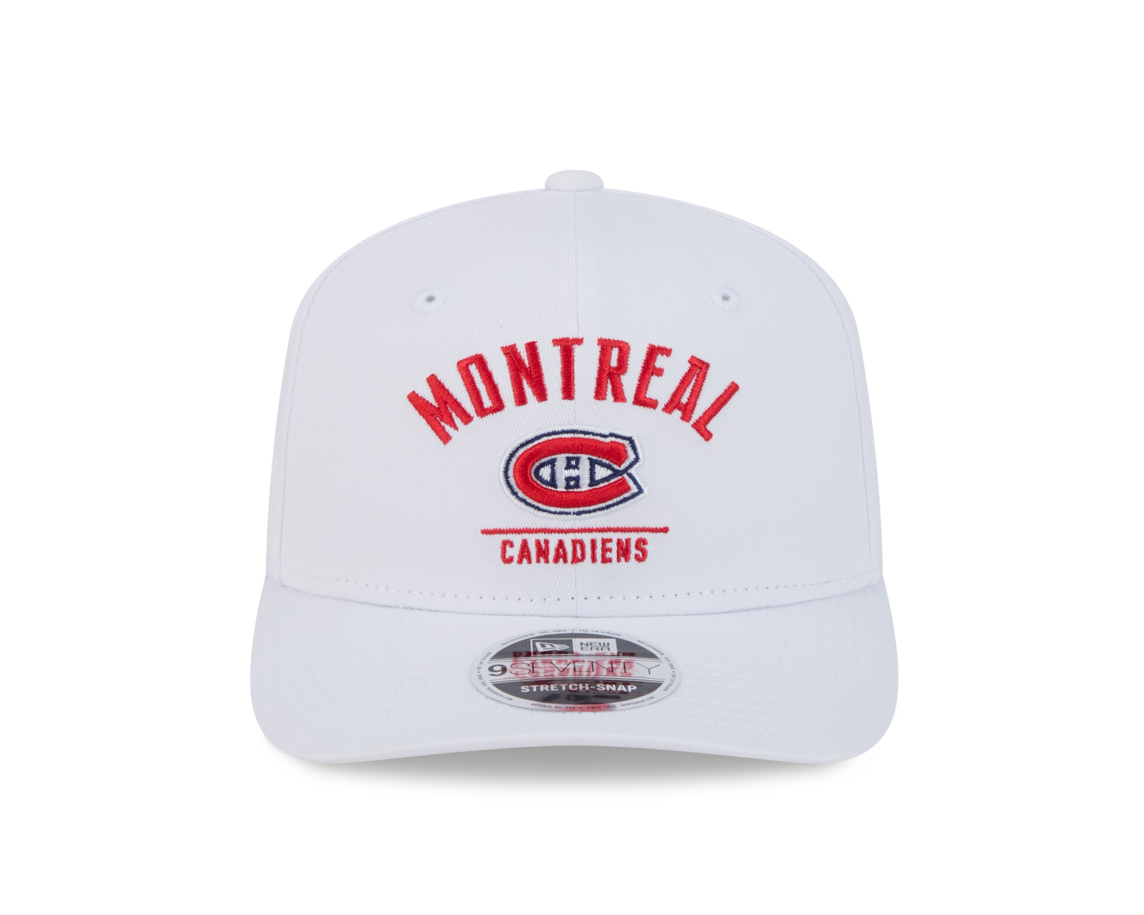Casquette Snapback 9Seventy blanche pour homme des Canadiens de Montréal de la LNH de New Era