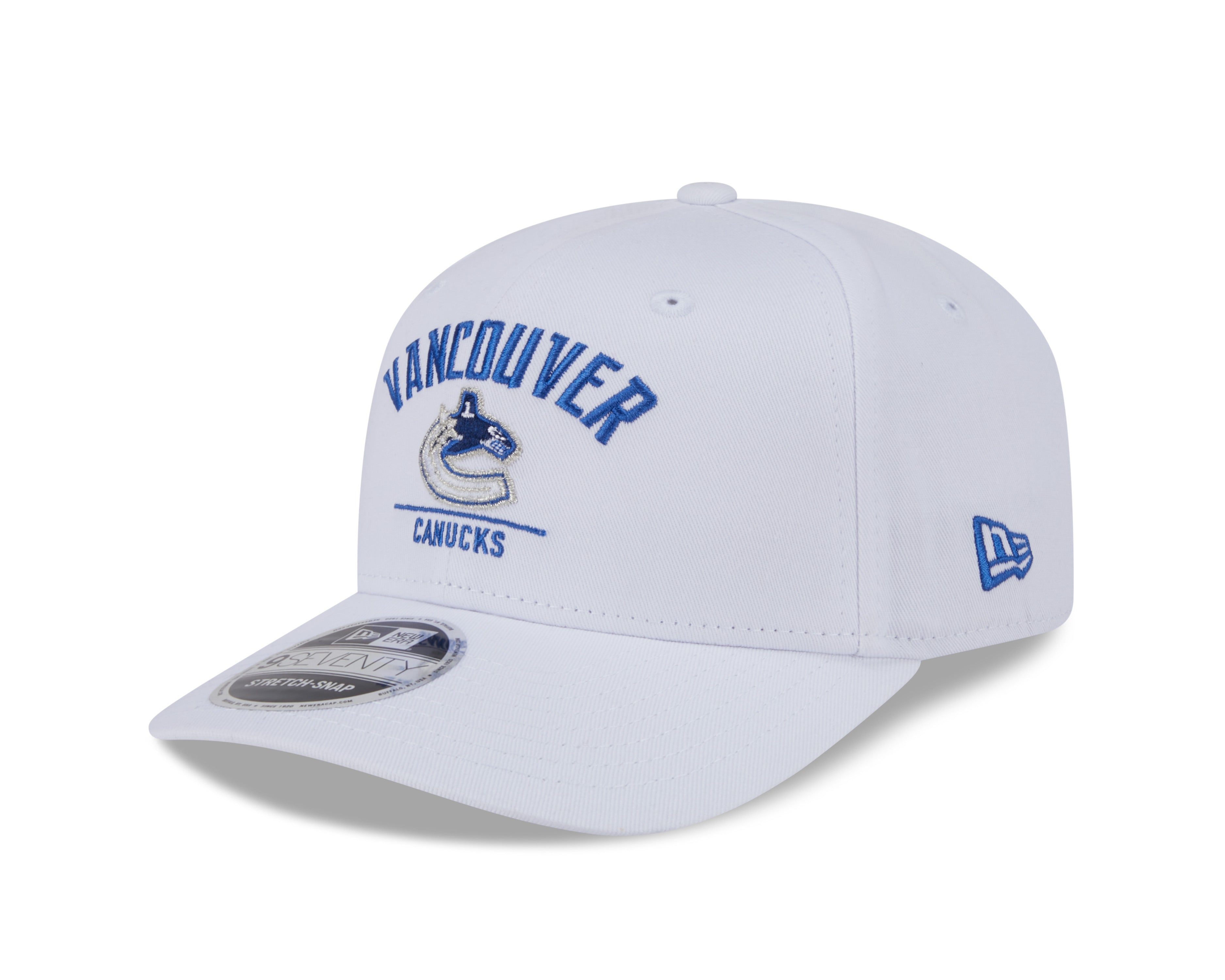 Casquette Snapback 9Seventy blanche pour homme des Canucks de Vancouver NHL de New Era