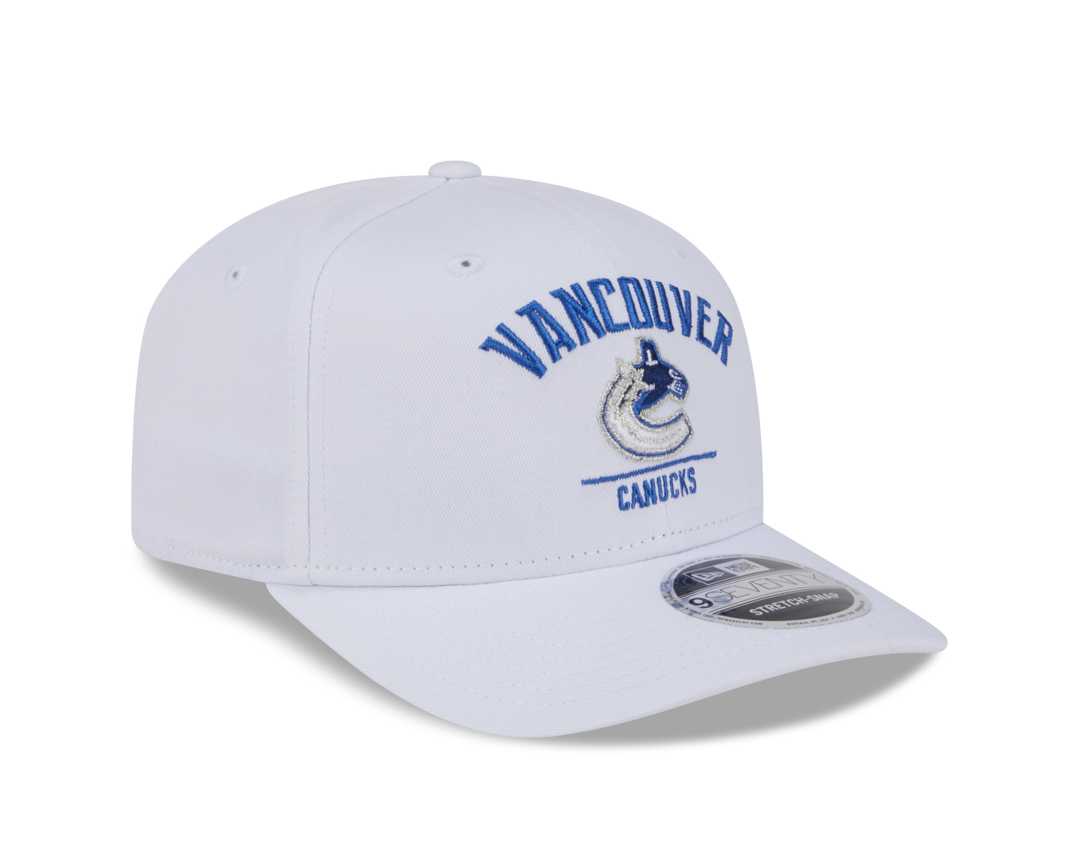 Casquette Snapback 9Seventy blanche pour homme des Canucks de Vancouver NHL de New Era