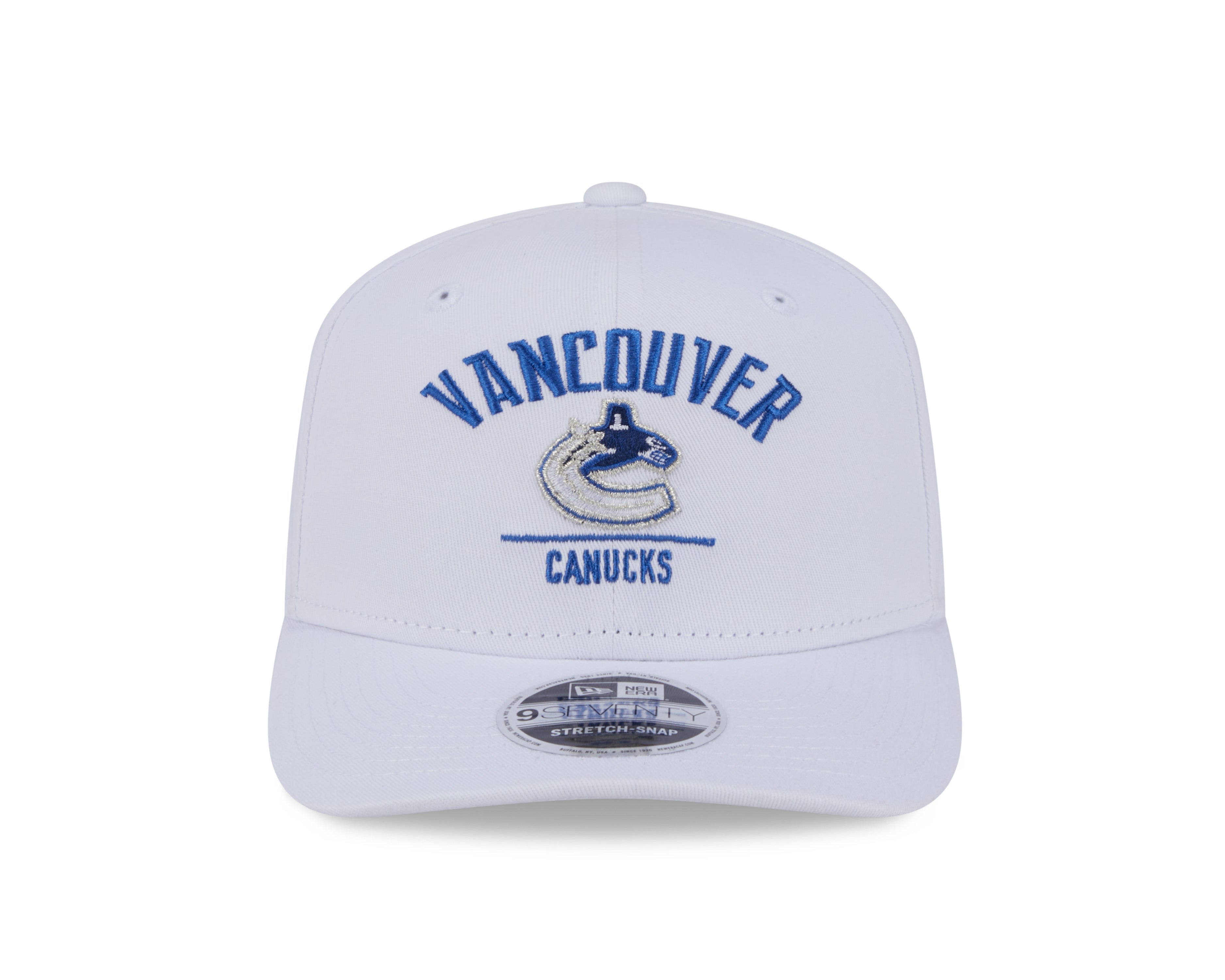 Casquette Snapback 9Seventy blanche pour homme des Canucks de Vancouver NHL de New Era