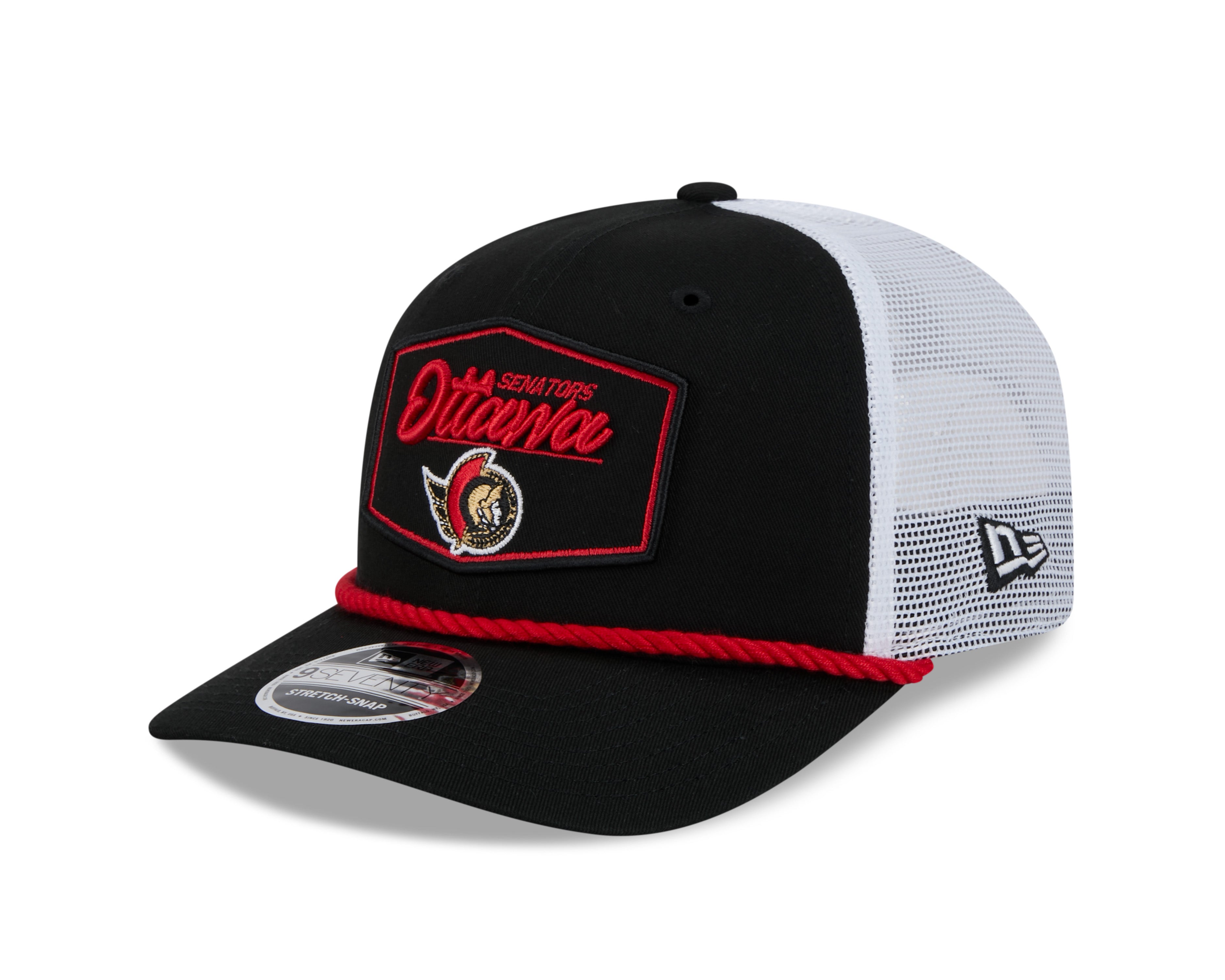 Casquette Snapback 9Seventy Cord noire pour homme des Sénateurs d'Ottawa de la LNH de New Era