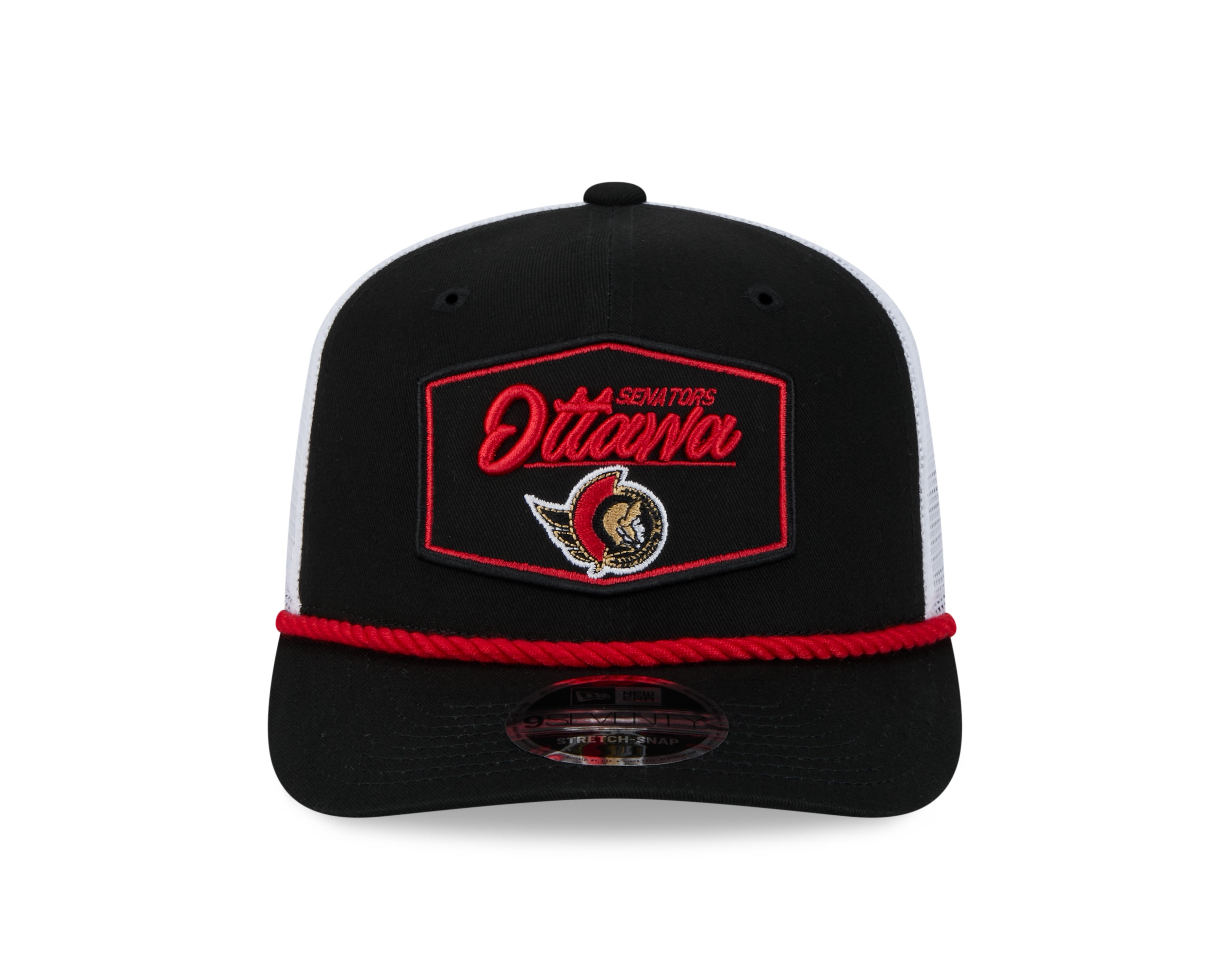 Casquette Snapback 9Seventy Cord noire pour homme des Sénateurs d'Ottawa de la LNH de New Era