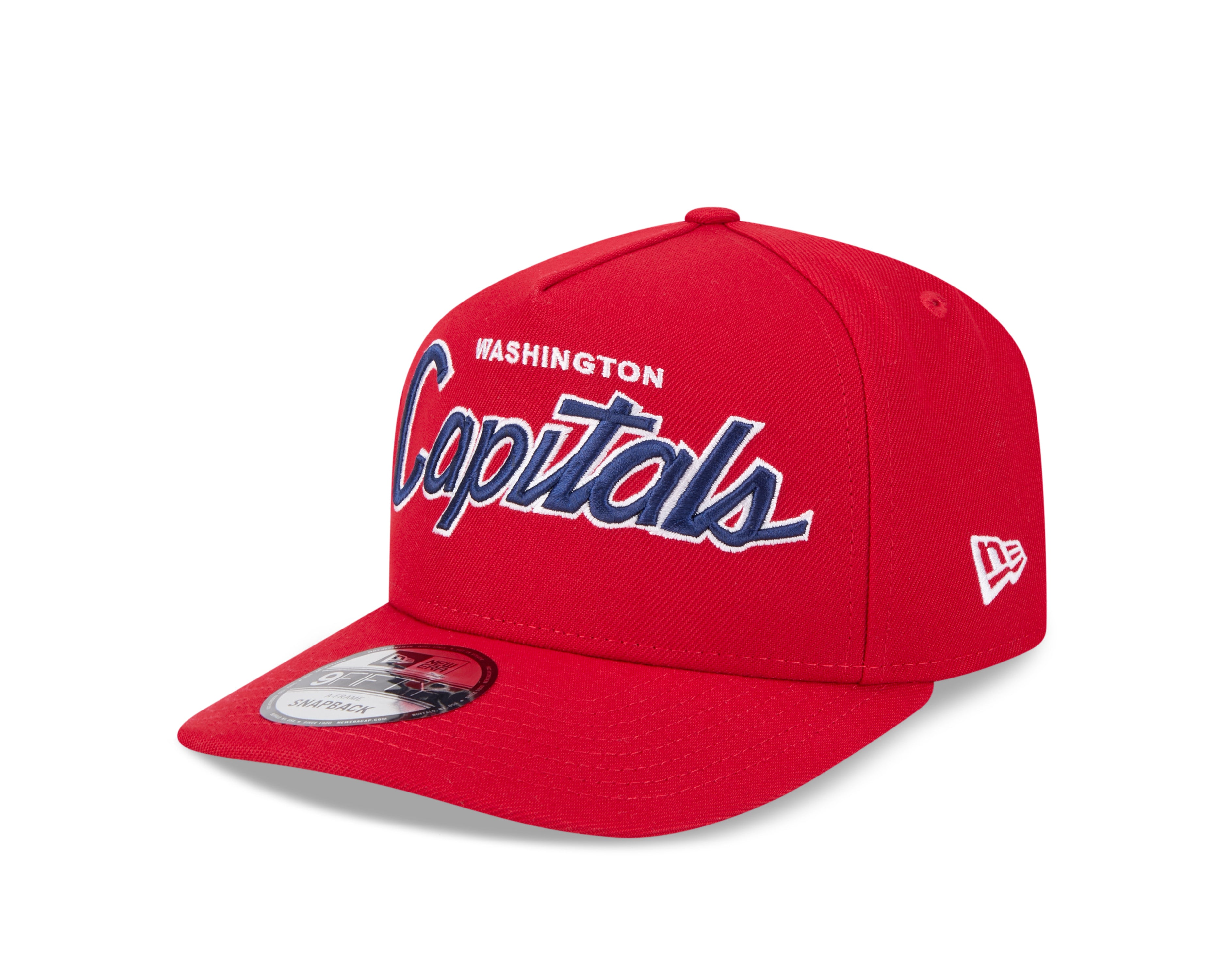 Washinton Capitals NHL New Era Men's Red 9FIfty Script A-Frame Snapback