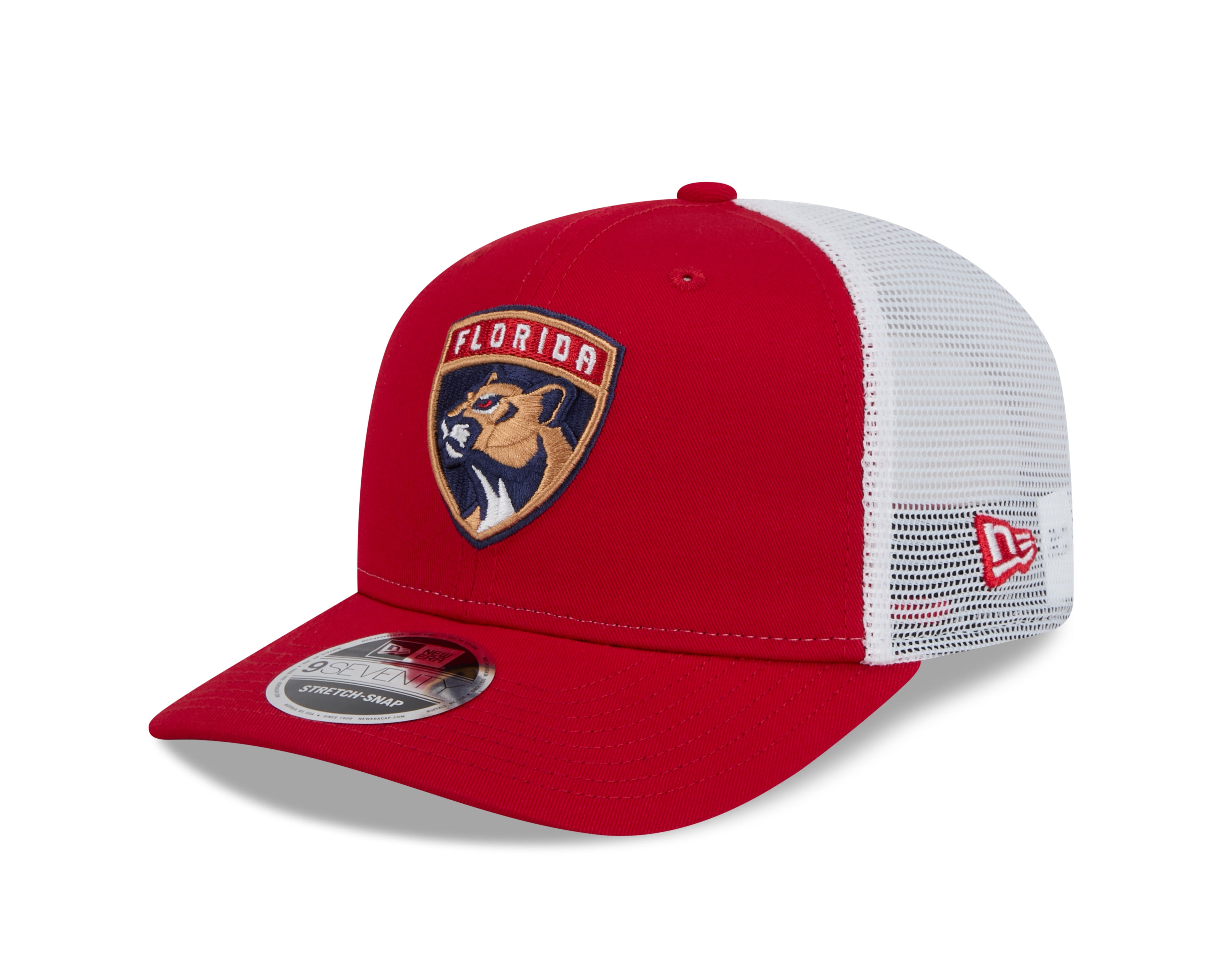 Casquette snapback rouge 9Seventy Trucker des Panthers de la Floride de la LNH pour homme de New Era