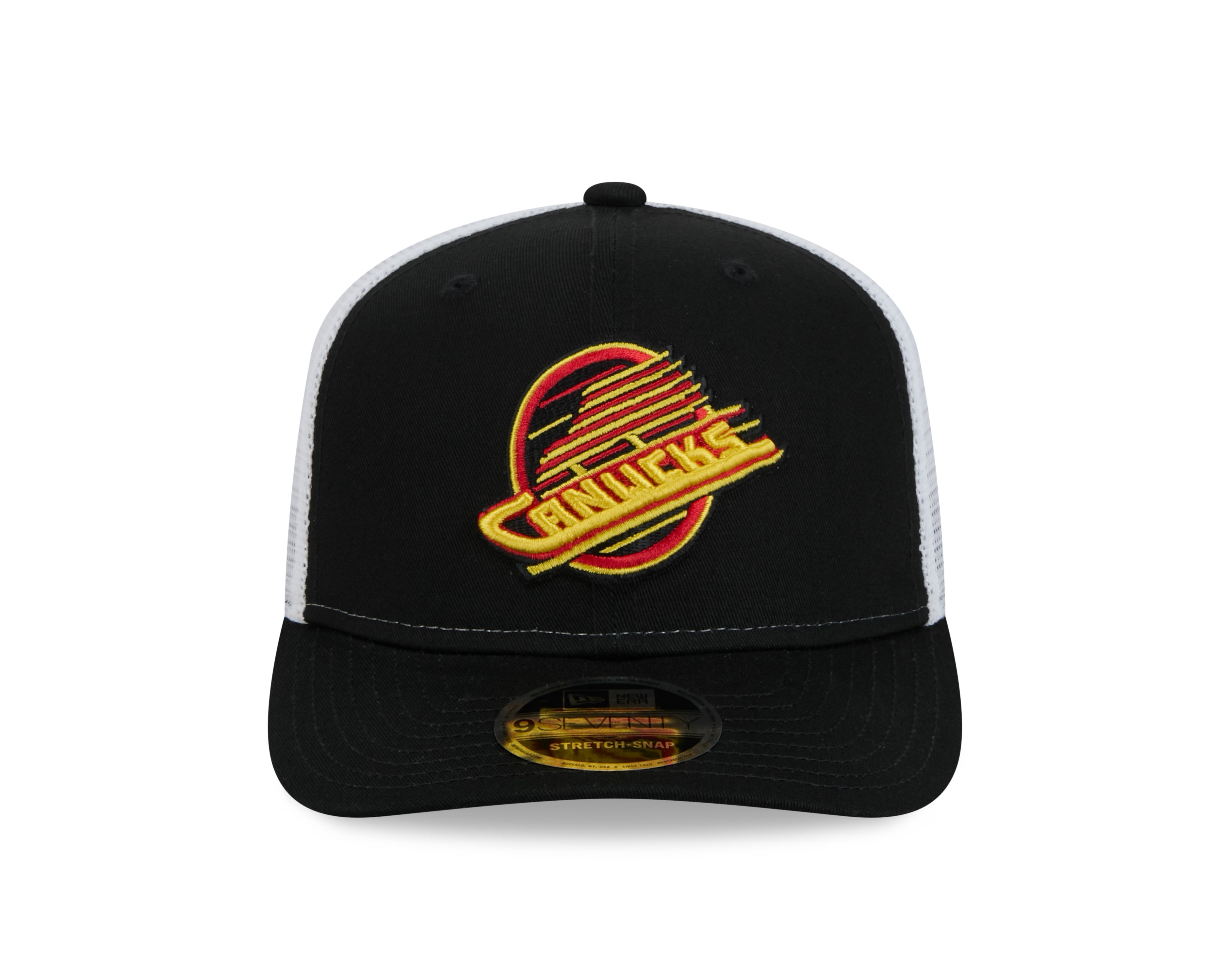 Vancouver Canucks NHL New Era Men's Black 9Seventy Trucker Snapback Hat