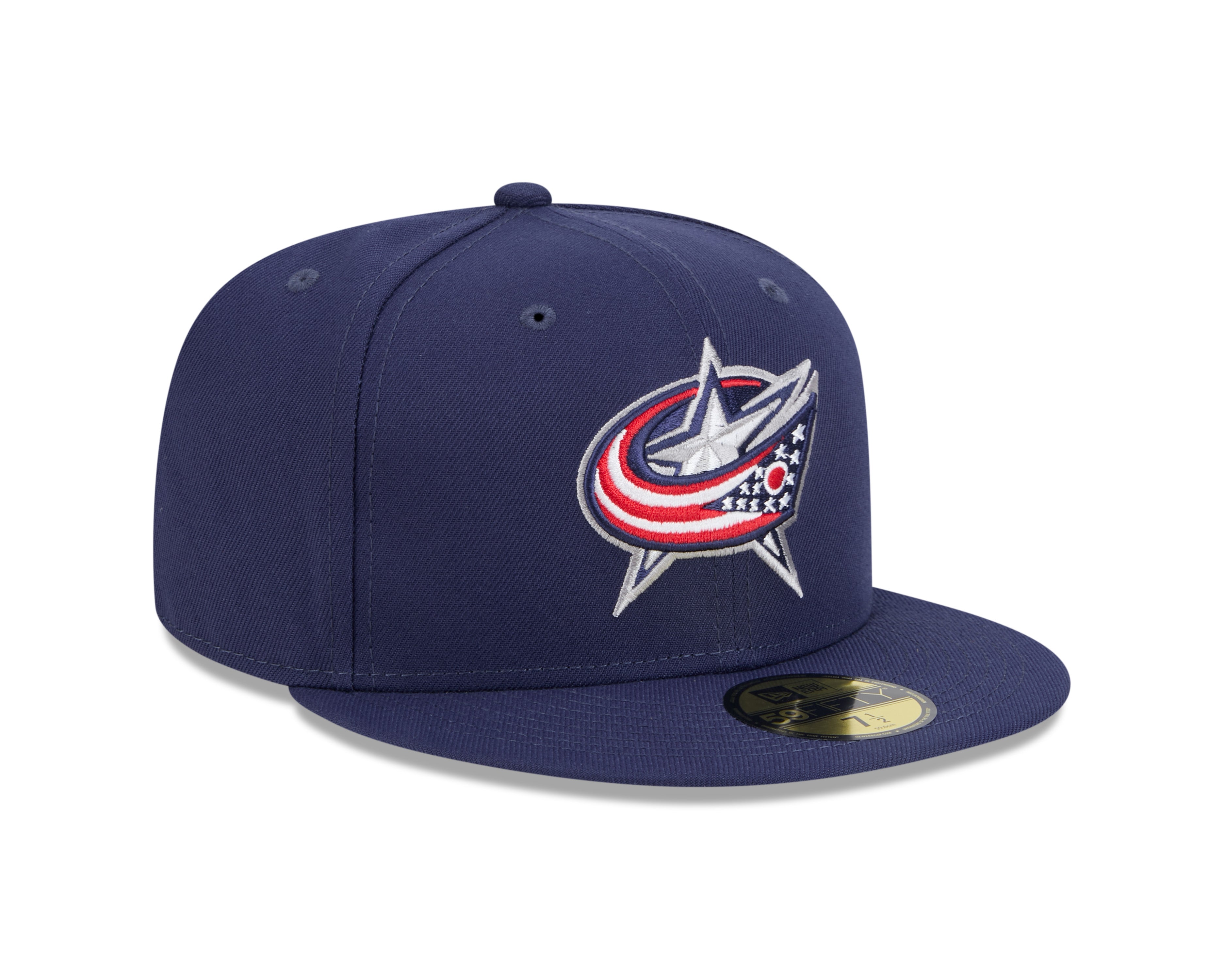 Casquette ajustée 59Fifty Core bleu marine pour homme des Columbus Blue Jackets de la LNH de New Era