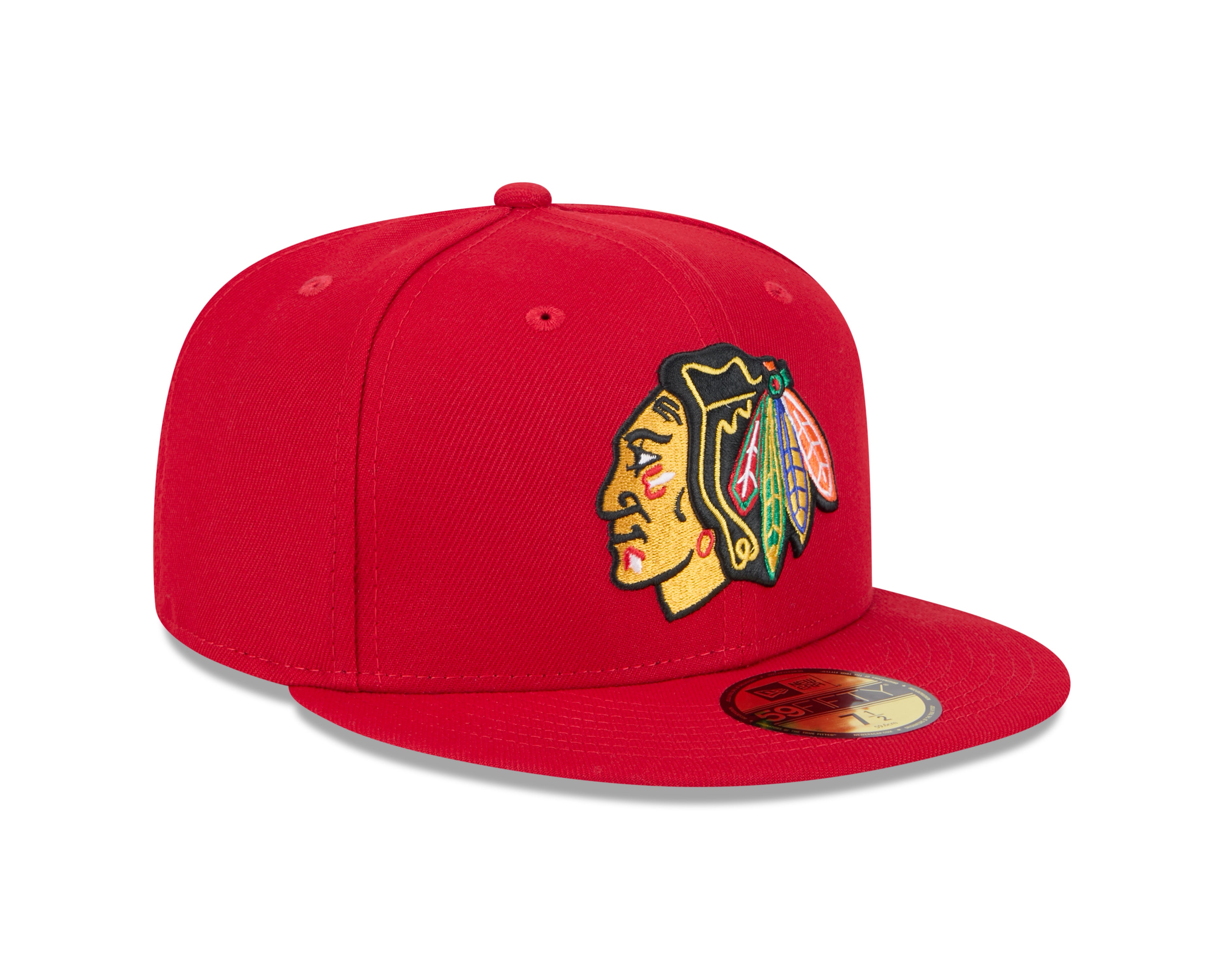 Casquette ajustée 59Fifty Core rouge pour homme des Blackhawks de Chicago NHL de New Era
