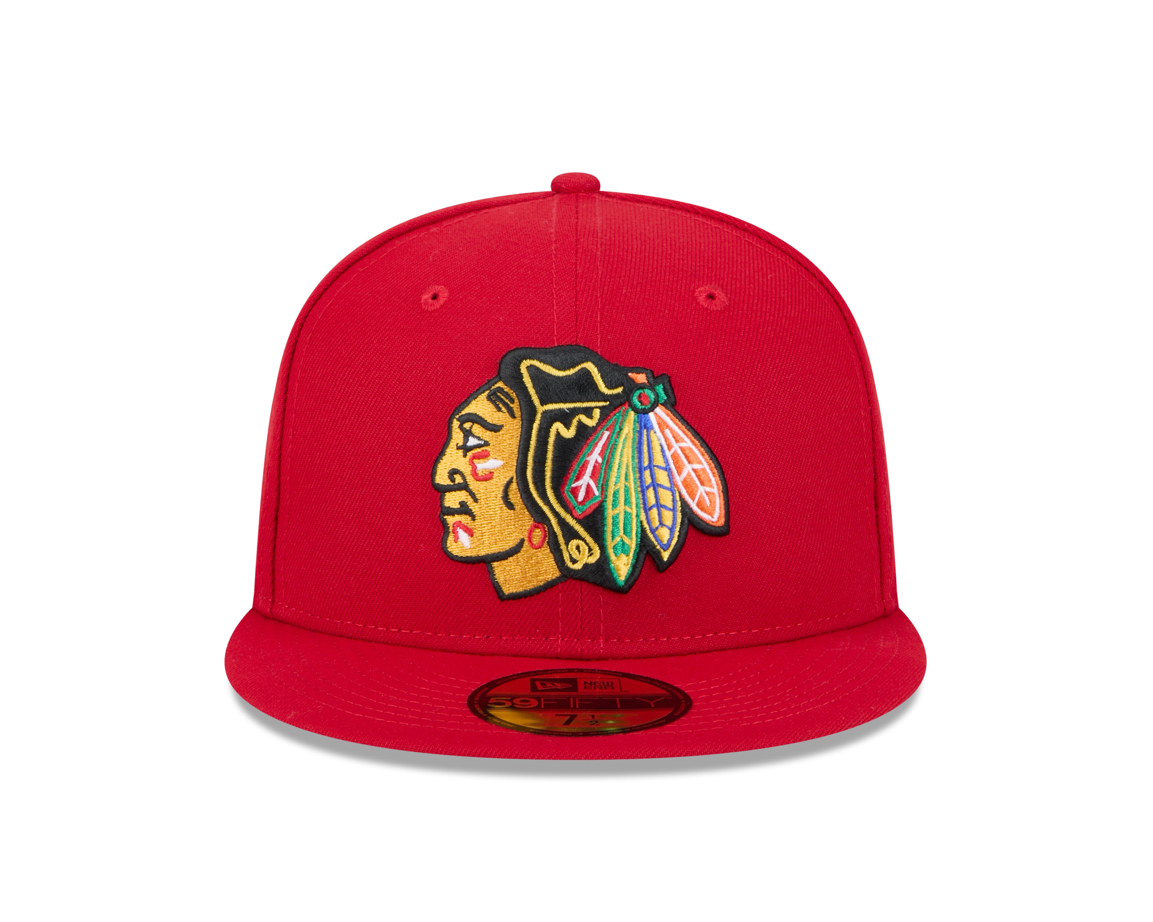 Casquette ajustée 59Fifty Core rouge pour homme des Blackhawks de Chicago NHL de New Era