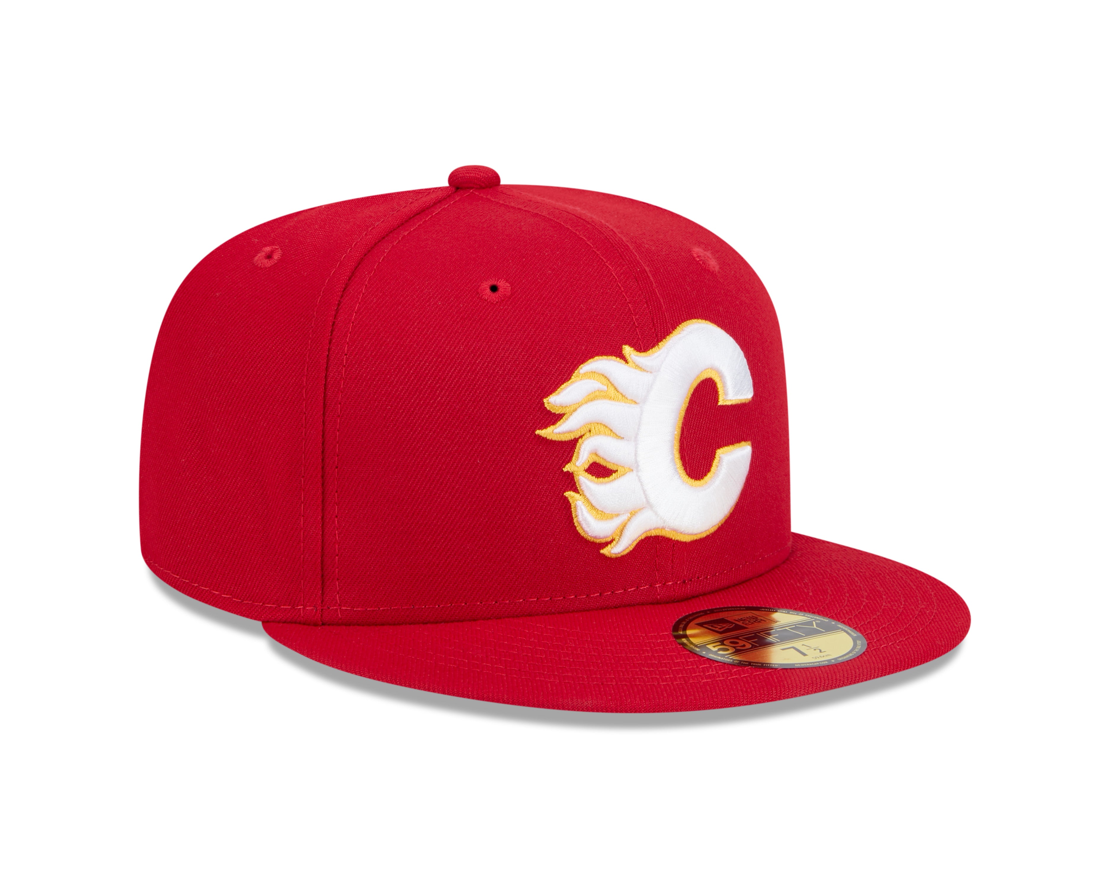 Calgary Flames NHL New Era Men's Red 59Fifty Core Fitted Hat