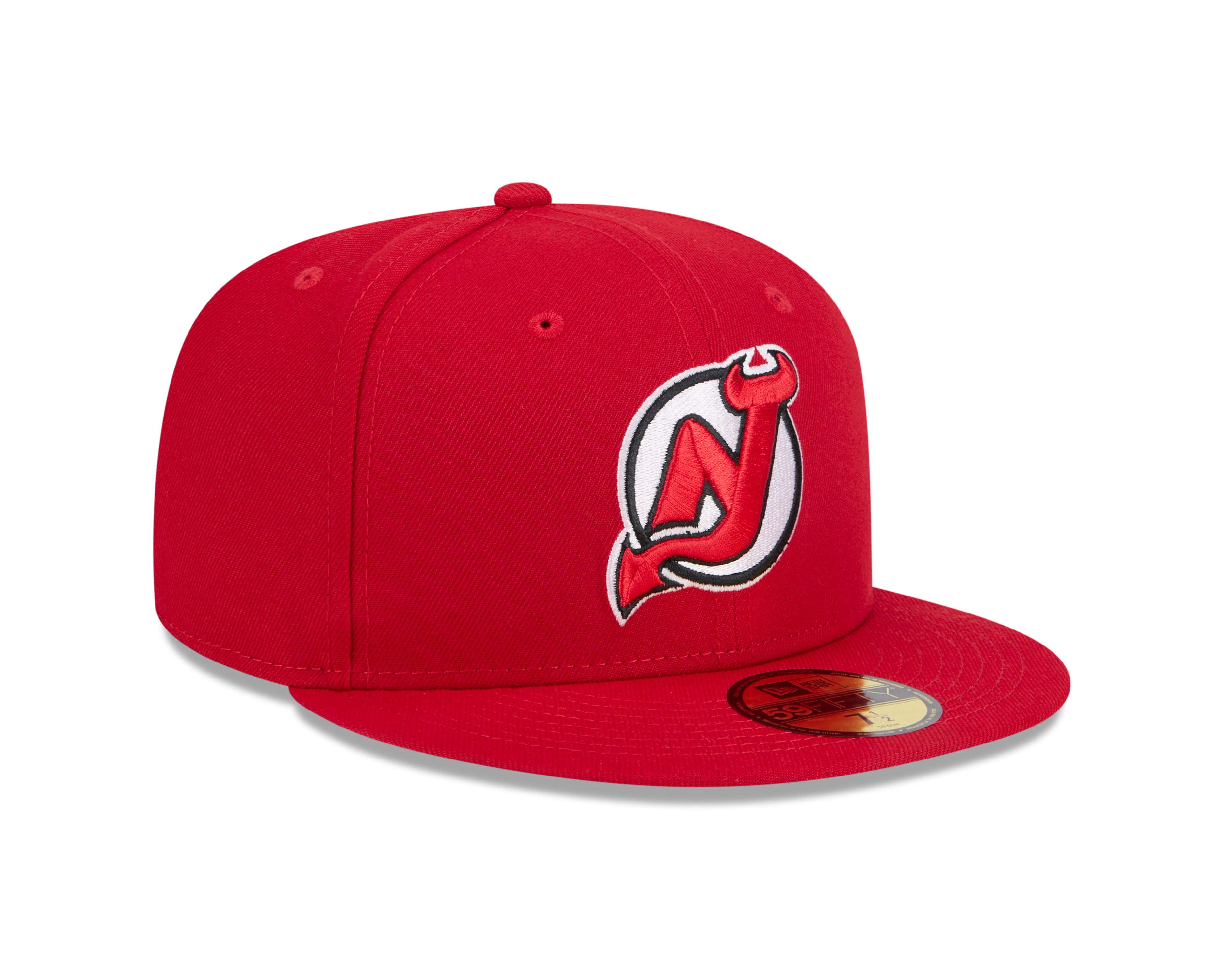 New Jersey Devils NHL New Era Men's Red 59Fifty Core Fitted Hat