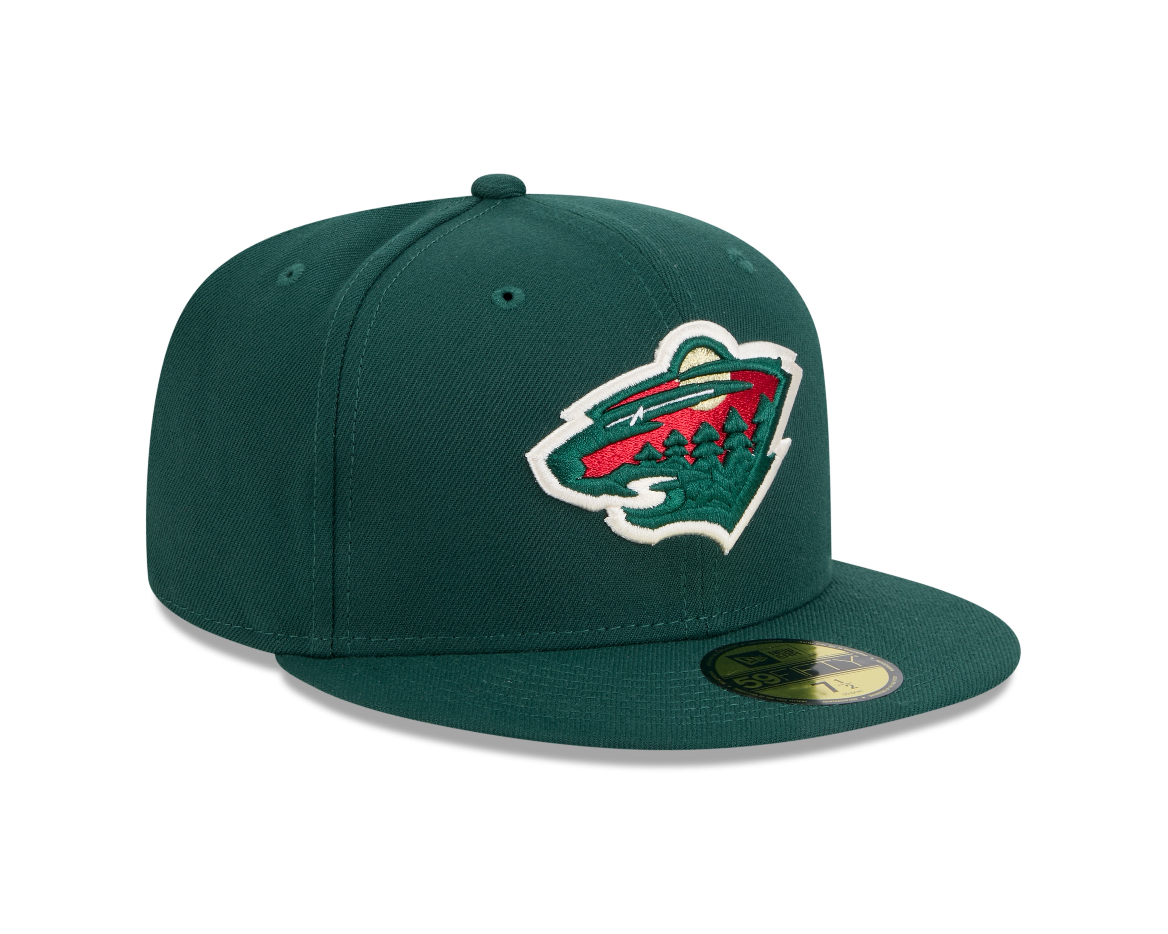Casquette ajustée 59Fifty Core pour homme Minnesota Wild NHL New Era Forest Green