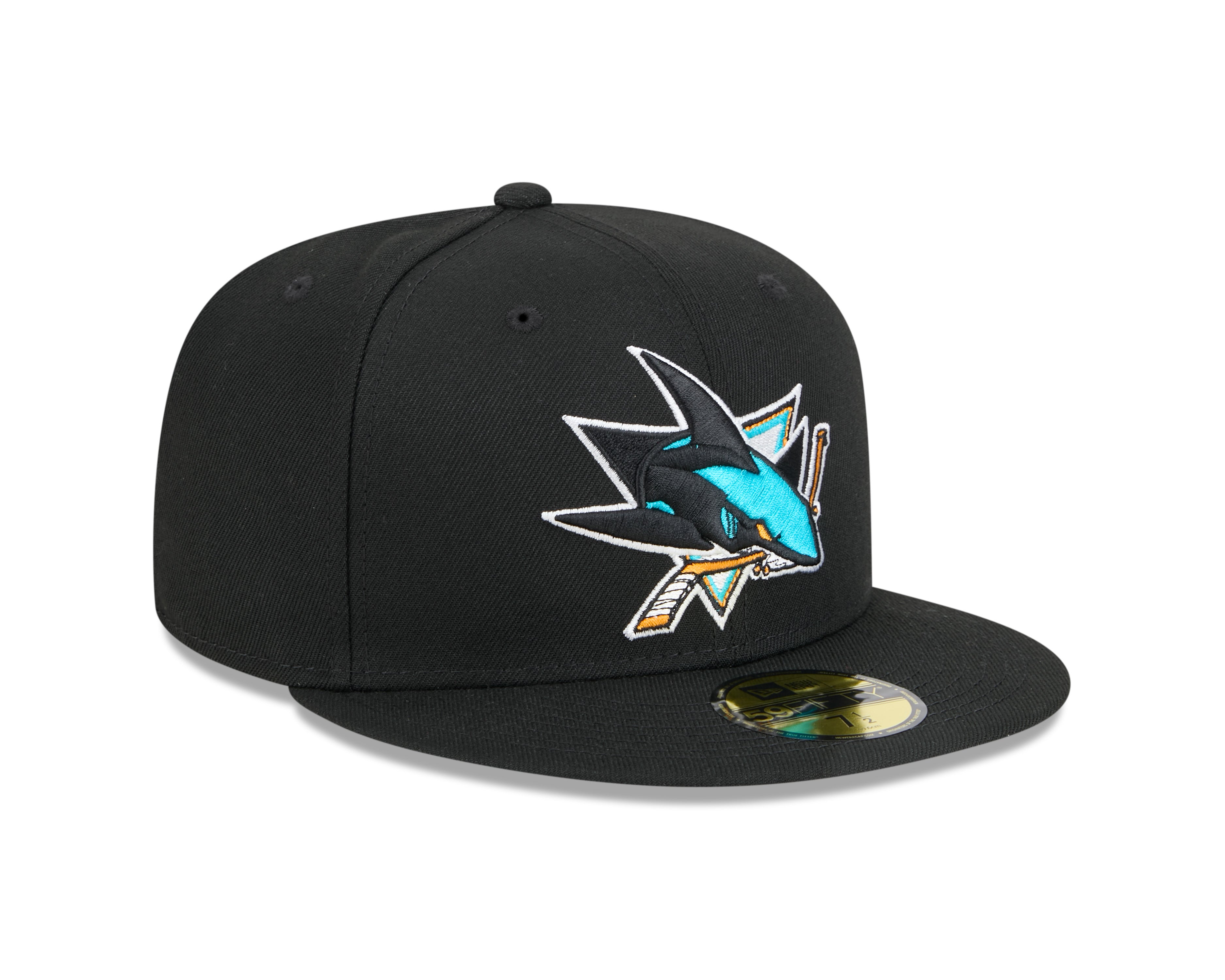 San Jose Sharks NHL New Era Men's Black 59Fifty Core Fitted Hat