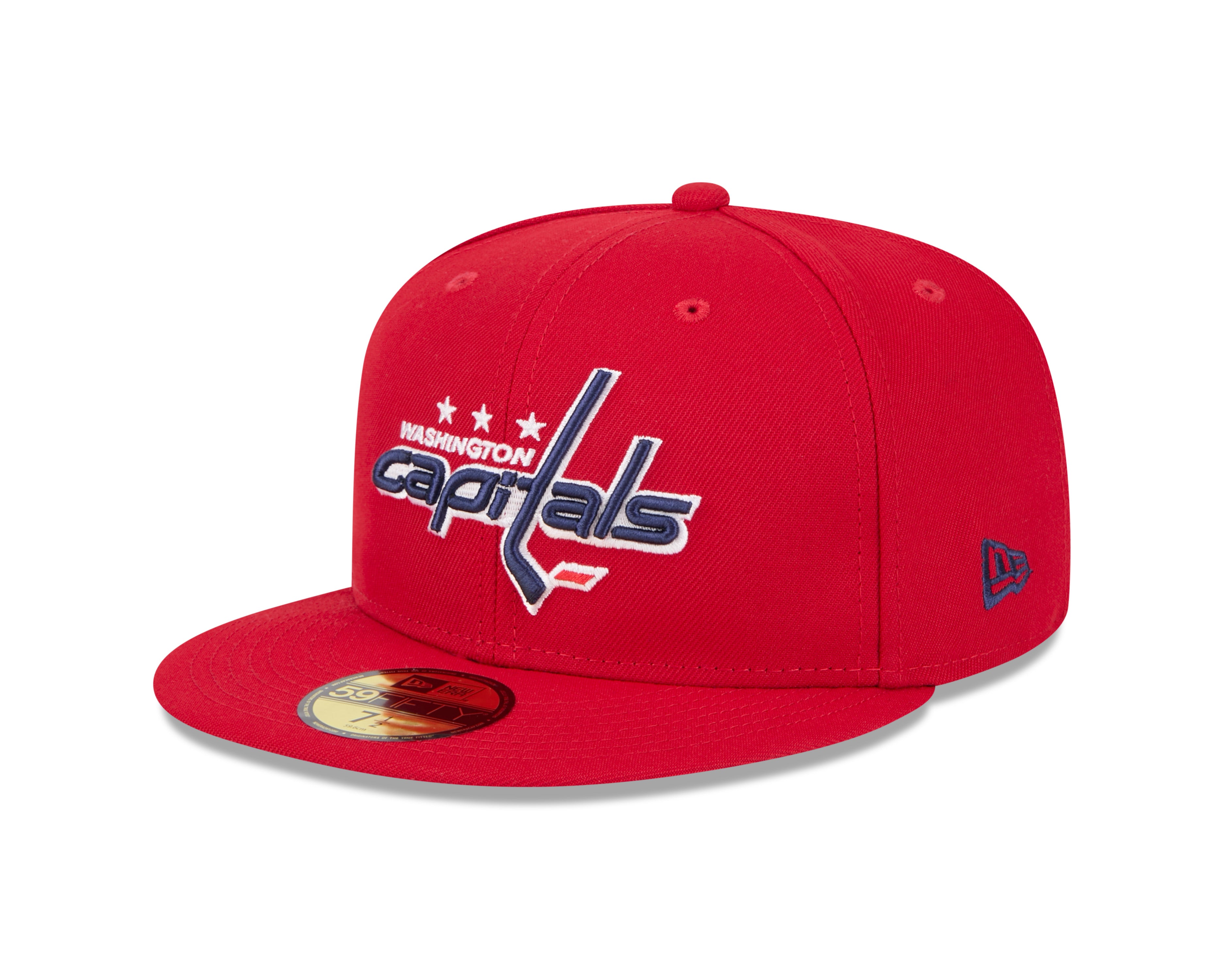 Casquette ajustée 59Fifty Core rouge pour homme des Capitals de Washington NHL New Era