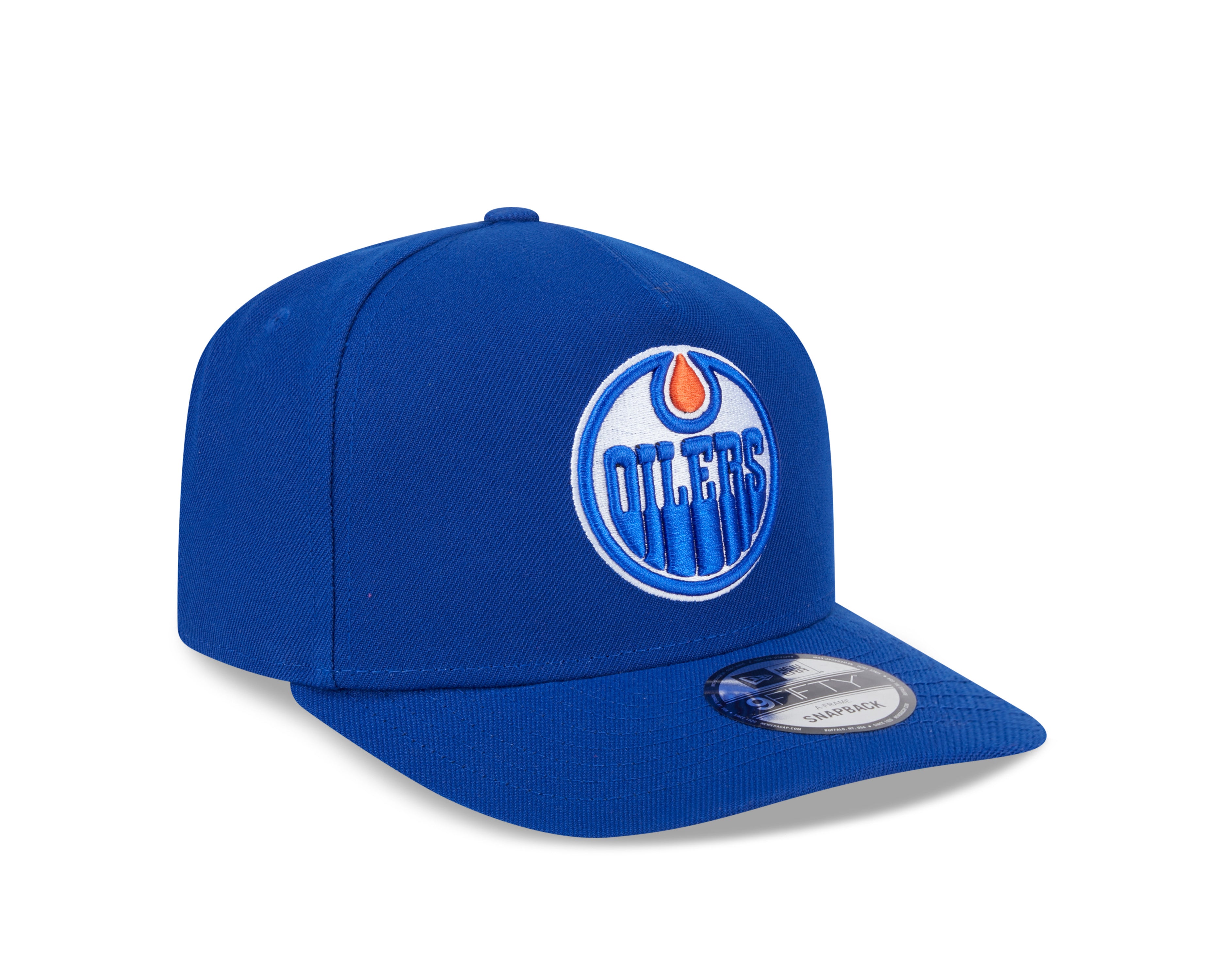 Edmonton Oilers NHL New Era Men's Royal 9FIfty A-Frame Snapback Hat