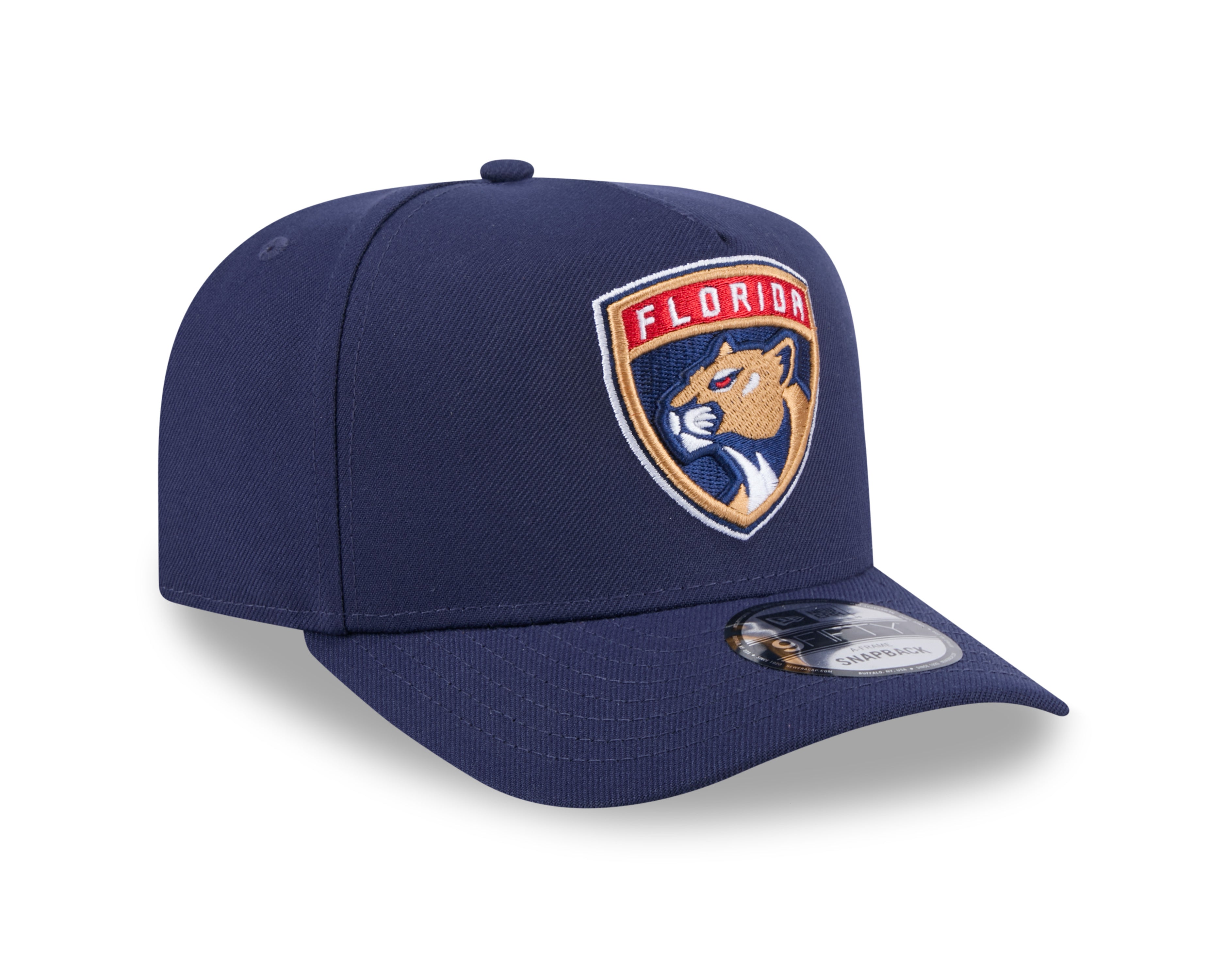 Florida Panthers NHL New Era Men's Navy 9FIFTY A-Frame Snapback